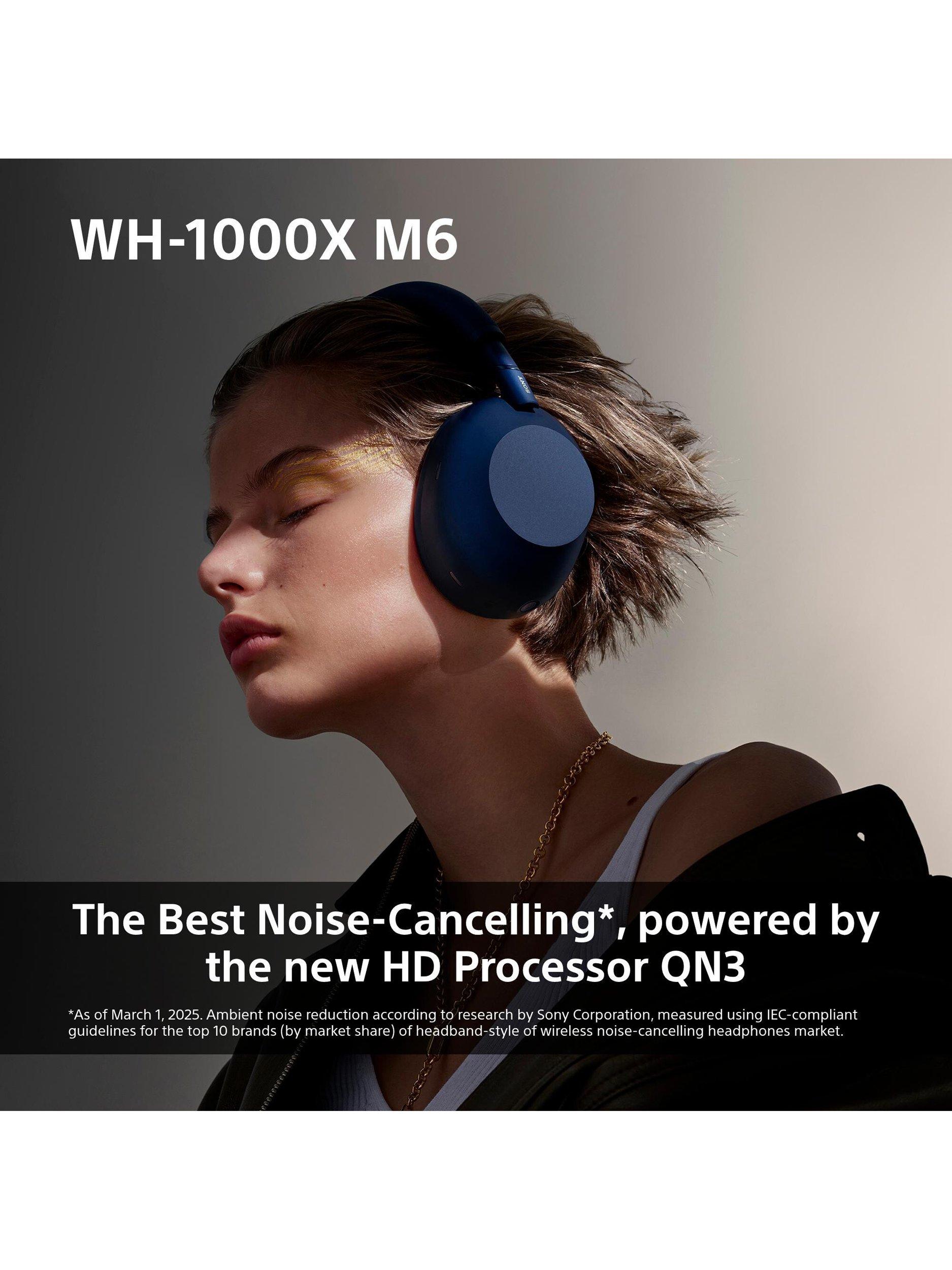 WH-1000XM6 Noise Cancelling Wireless Bluetooth High Resolution Audio Over-Ear Headphones with Mic/Remote