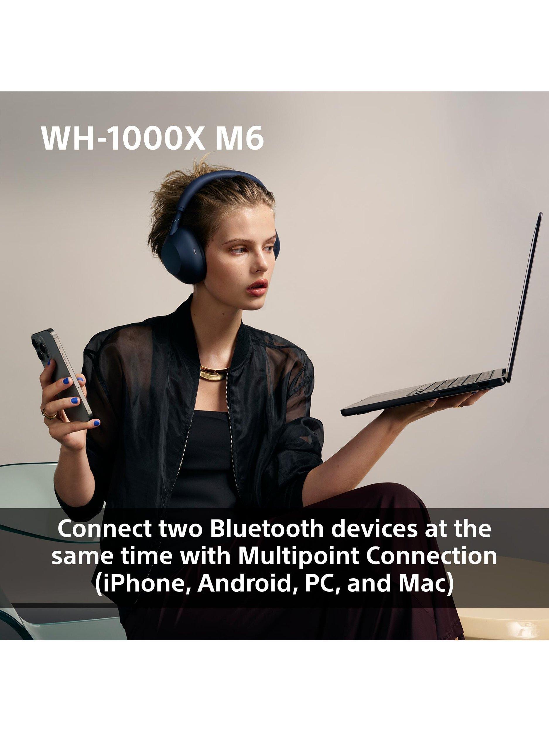 WH-1000XM6 Noise Cancelling Wireless Bluetooth High Resolution Audio Over-Ear Headphones with Mic/Remote