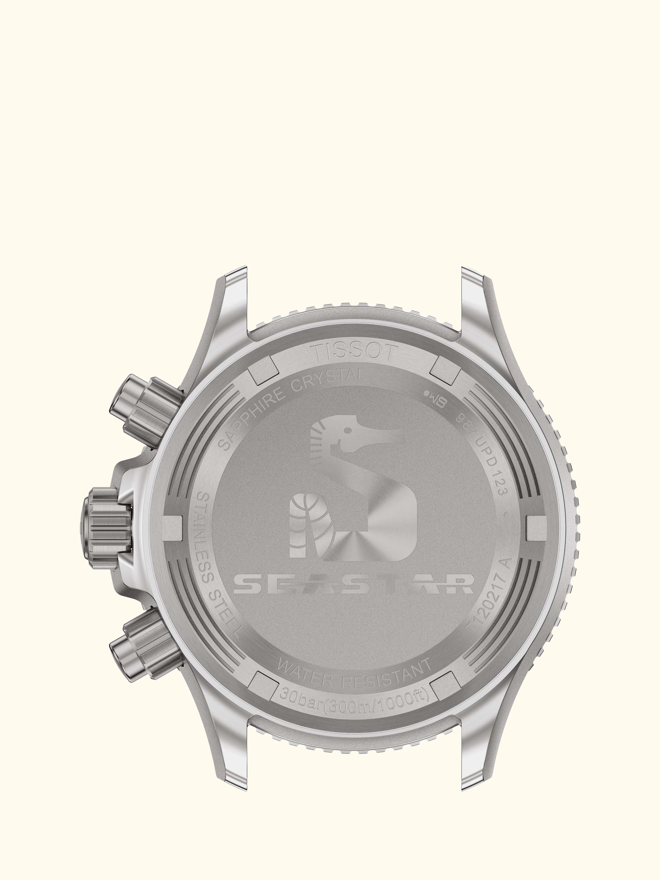 T1202171106100 Seastar Unisex Quartz Chronograph Bracelet Strap Watch, Grey/Silver