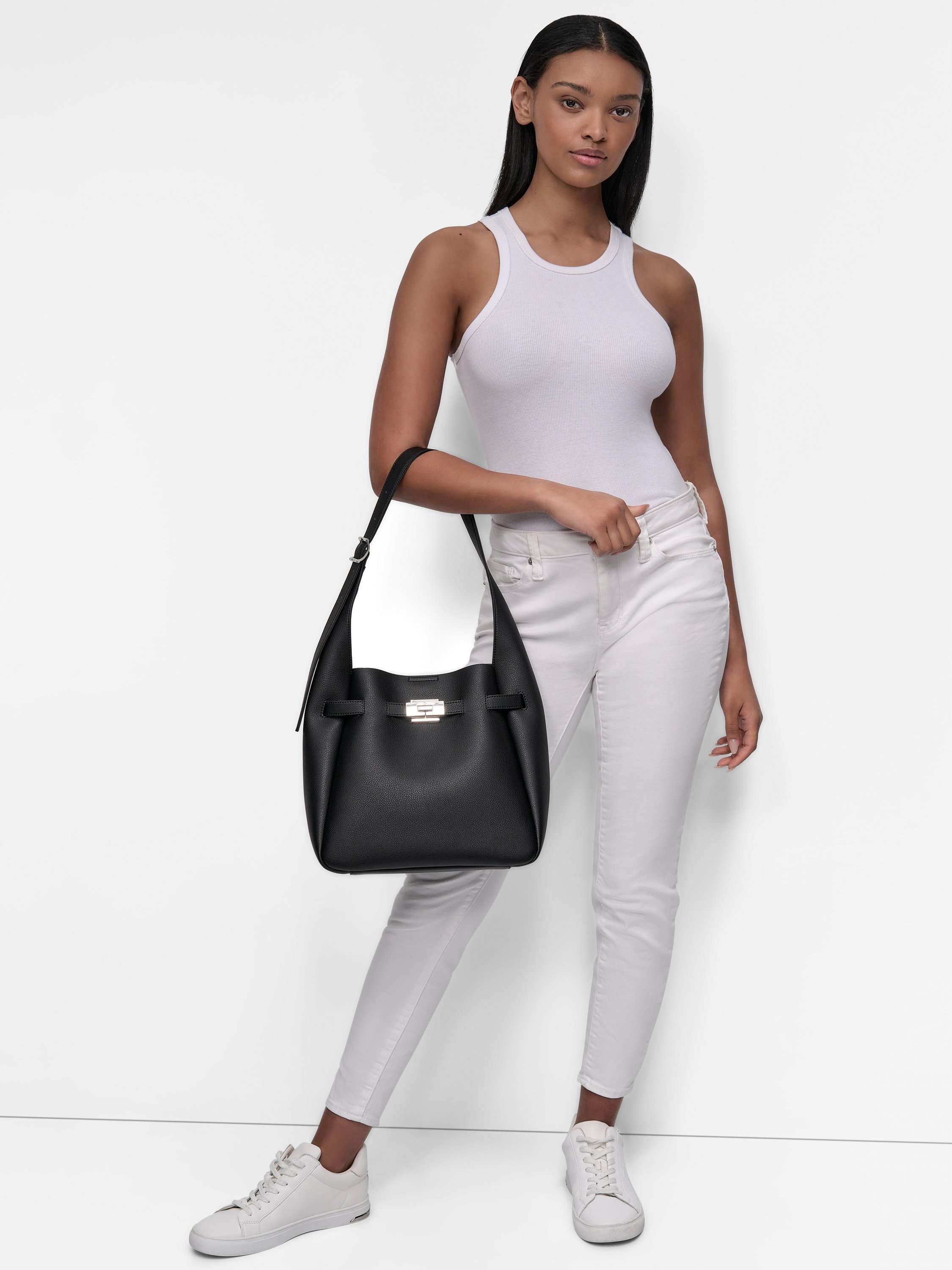 Bryar Small Hobo Bag, Black