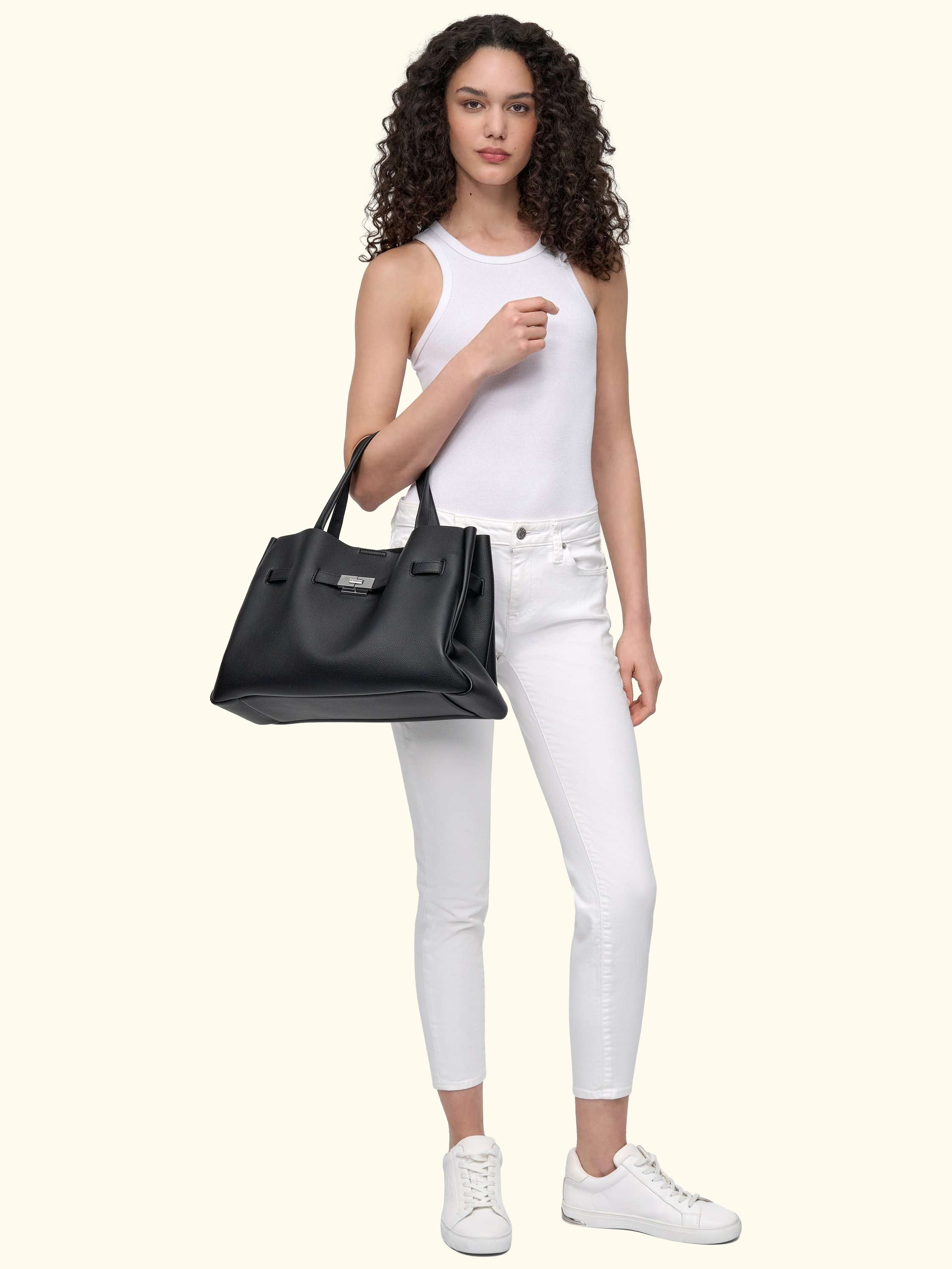 Bryar Large Satchel Bag, Black