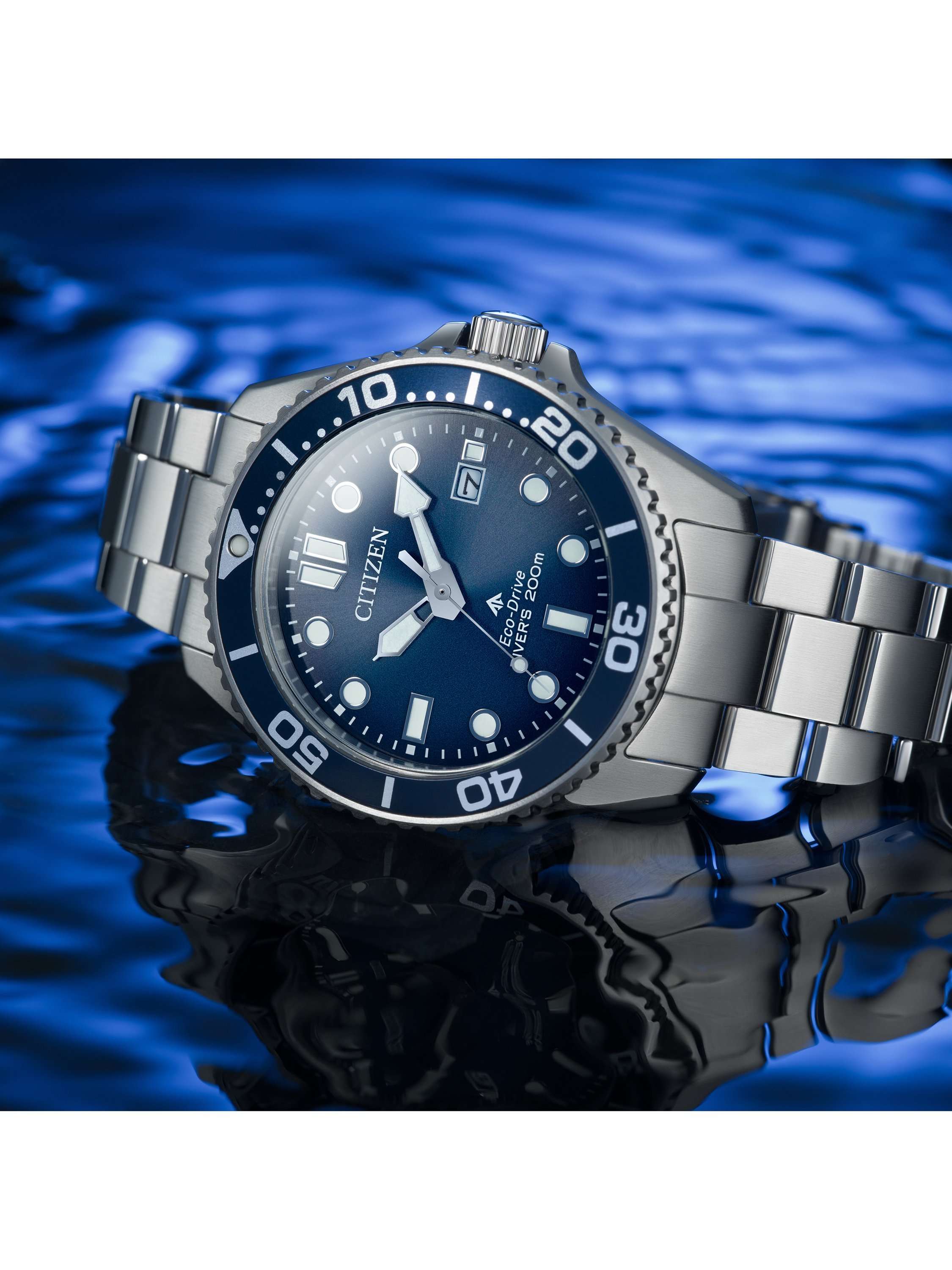 BN0260-54L Men's PROMASTER Diving Bracelet Strap Watch, Blue