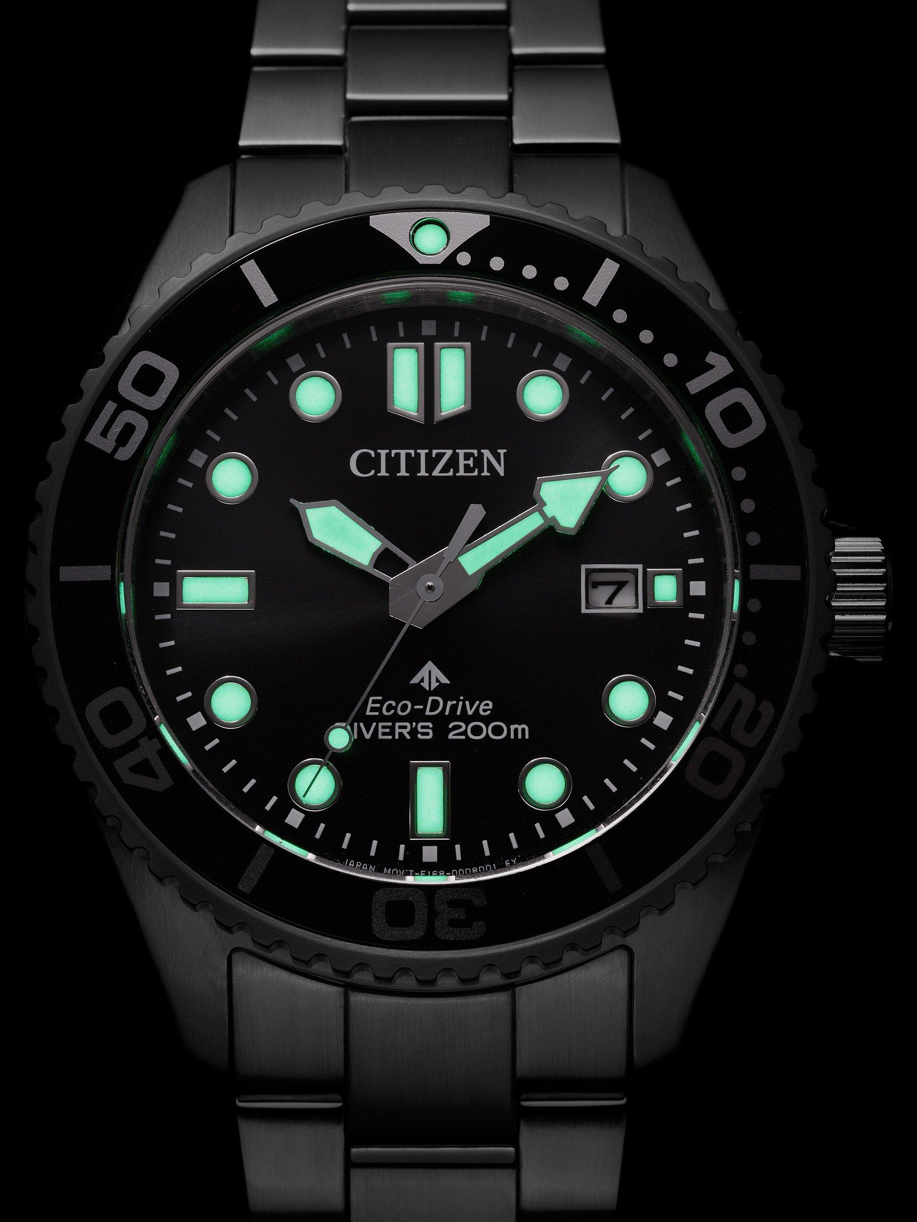 BN0261-51E Men's PROMASTER Diving Bracelet Strap Watch, Black