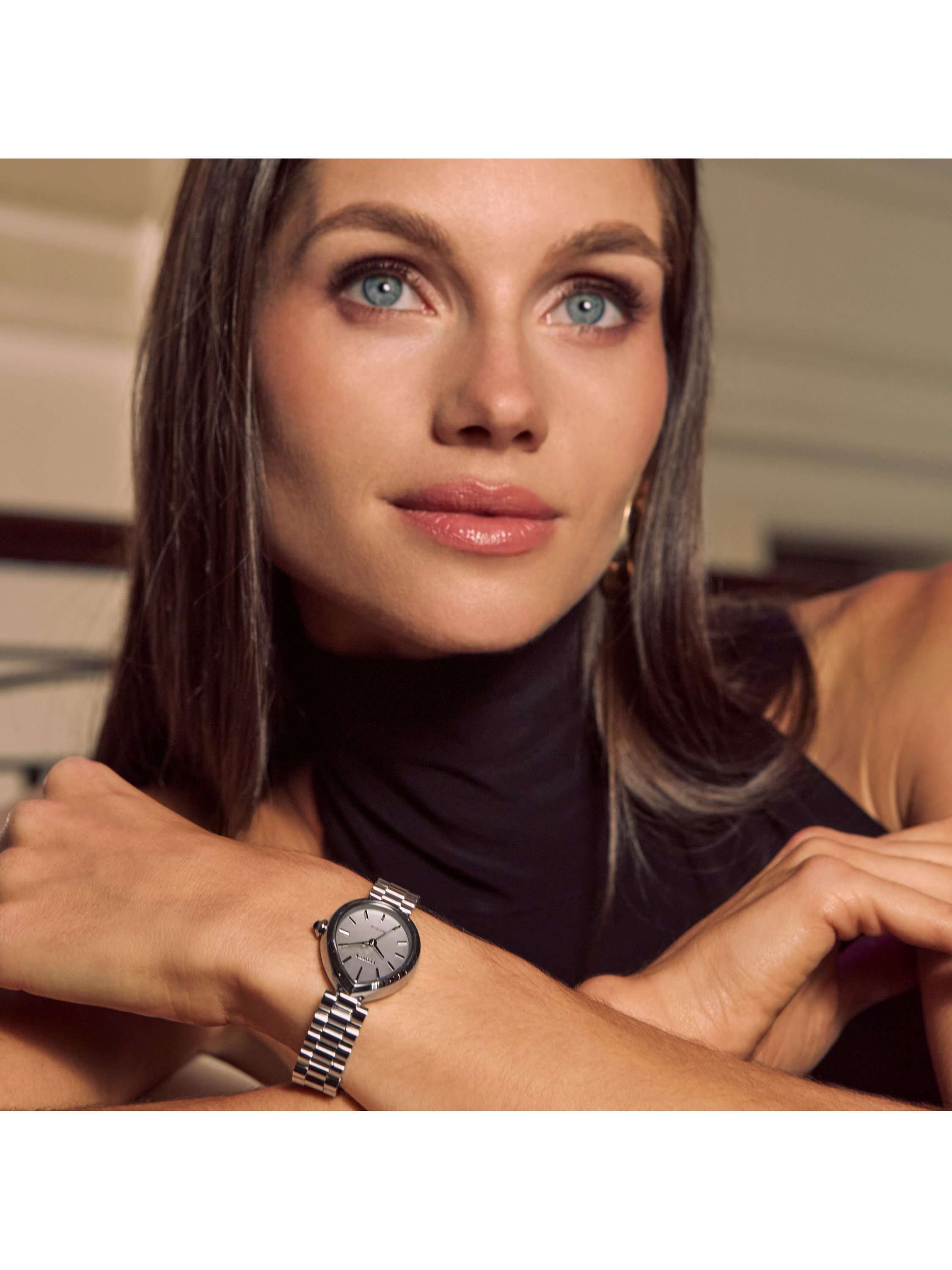 EM1200-55A Women's Rainell Bracelet Strap Watch, Silver