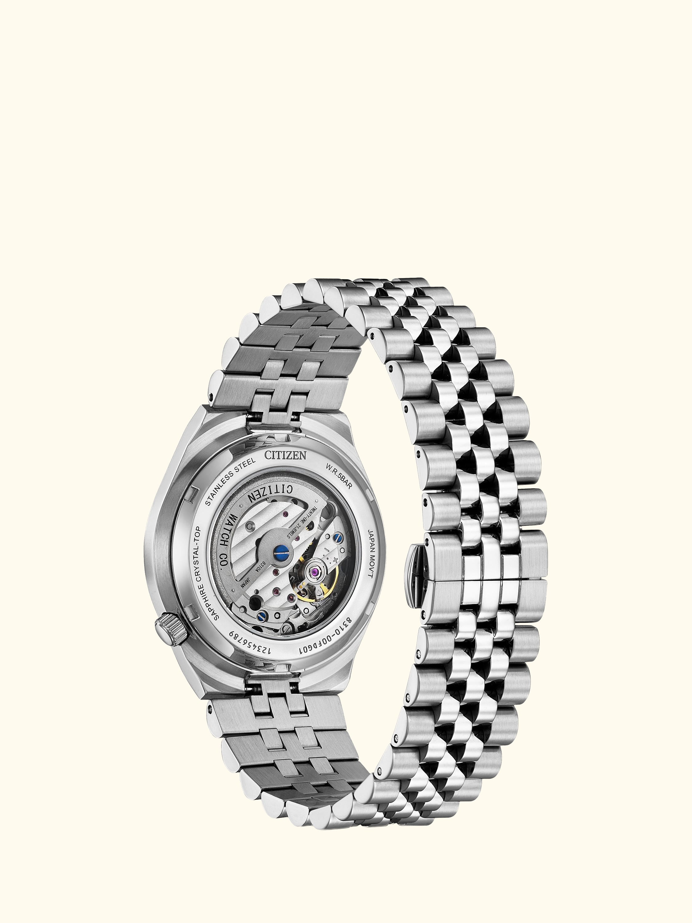 NK0020-55E Unisex TSUYOSA 60 Bracelet Strap Watch, Black