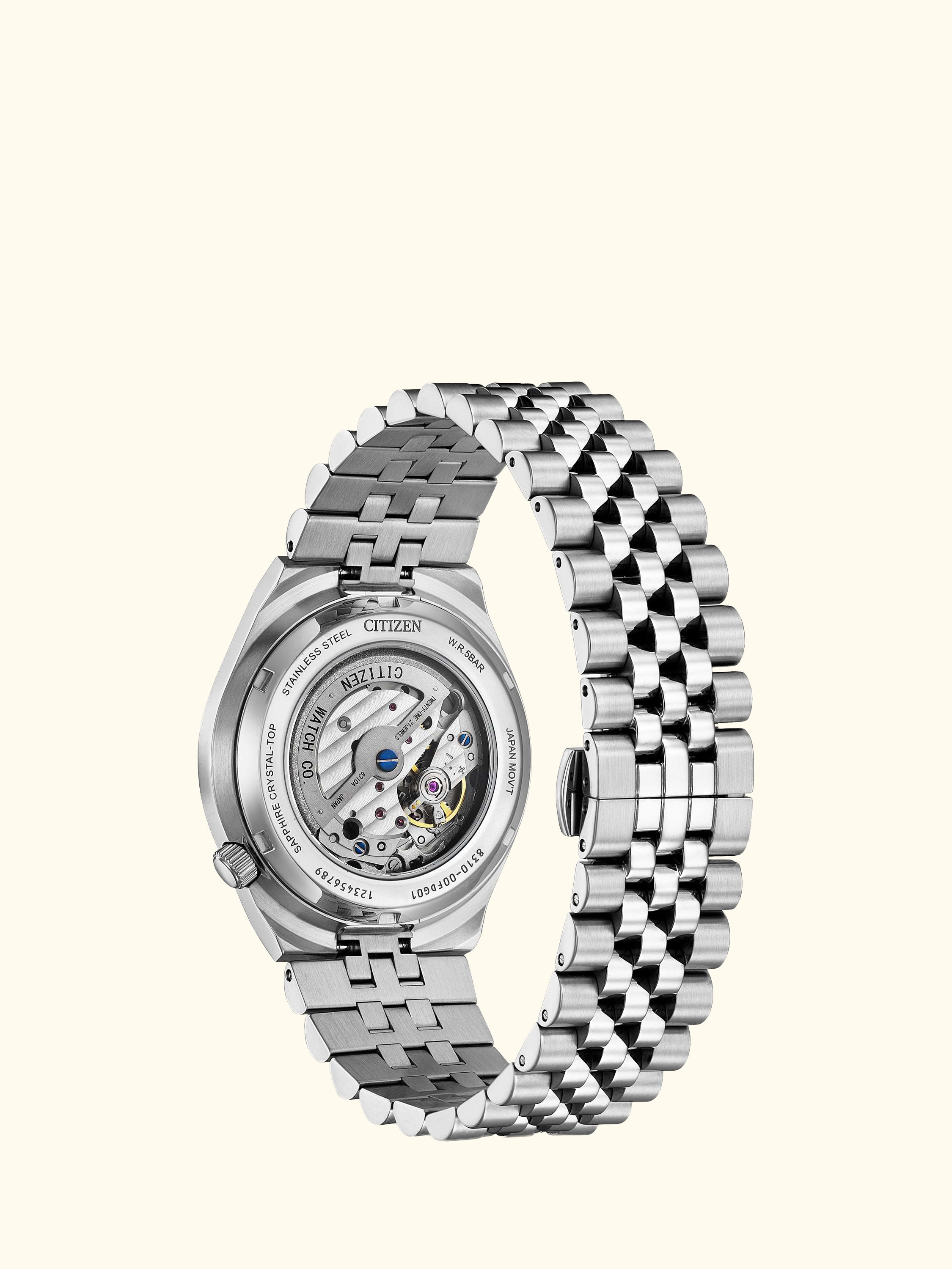 NK0020-55E Unisex TSUYOSA 60 Bracelet Strap Watch, Black