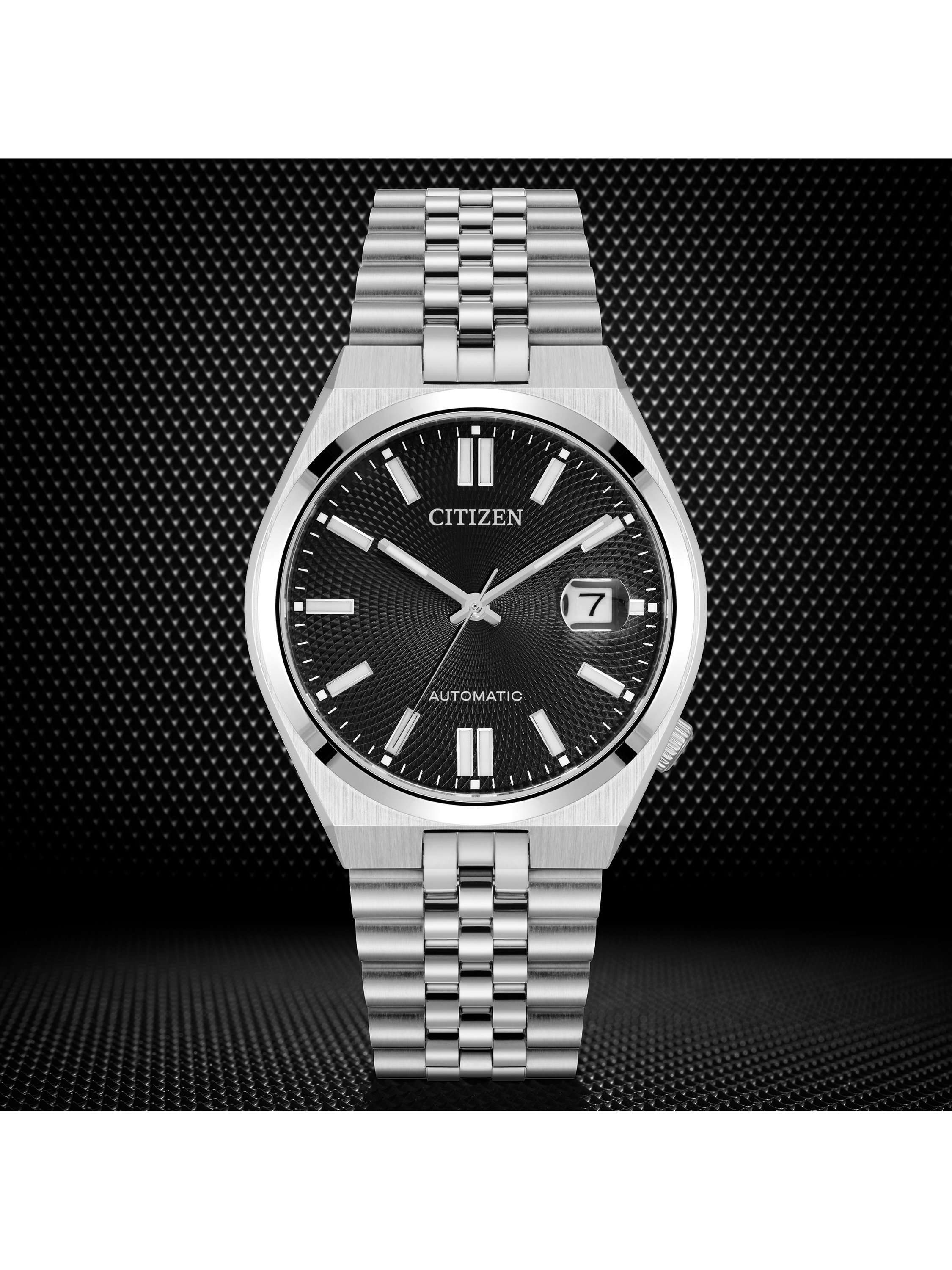 NK0020-55E Unisex TSUYOSA 60 Bracelet Strap Watch, Black