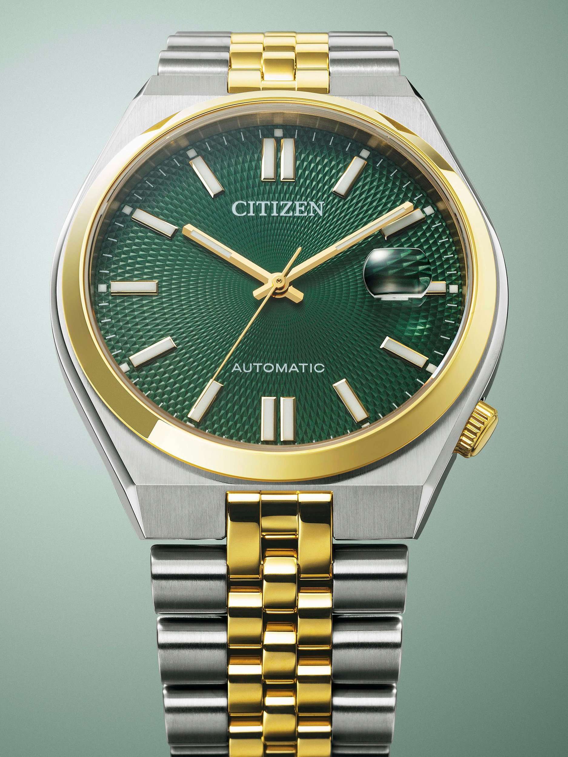 NK0024-54X Unisex TSUYOSA 60 Bracelet Strap Watch, Green