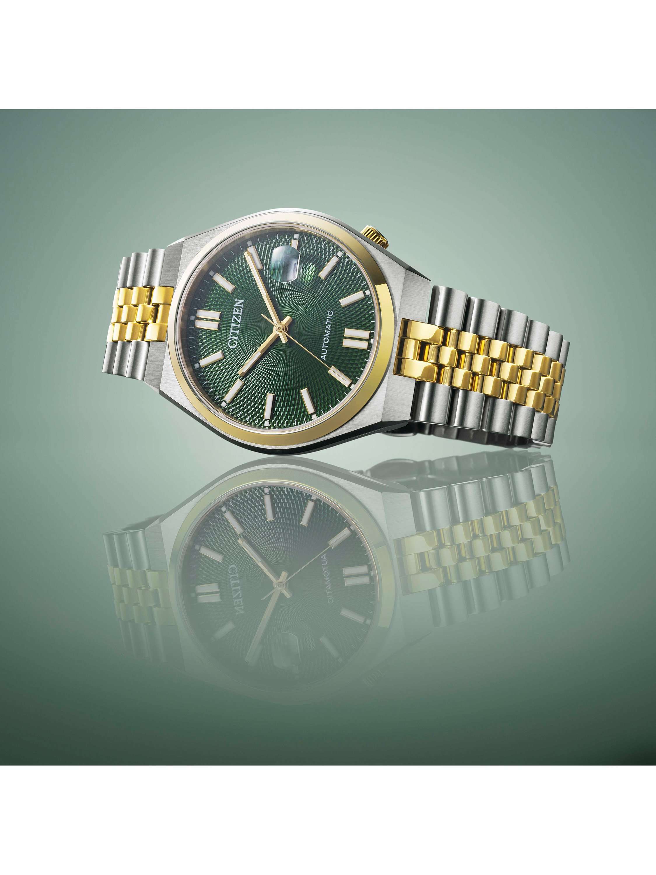 NK0024-54X Unisex TSUYOSA 60 Bracelet Strap Watch, Green