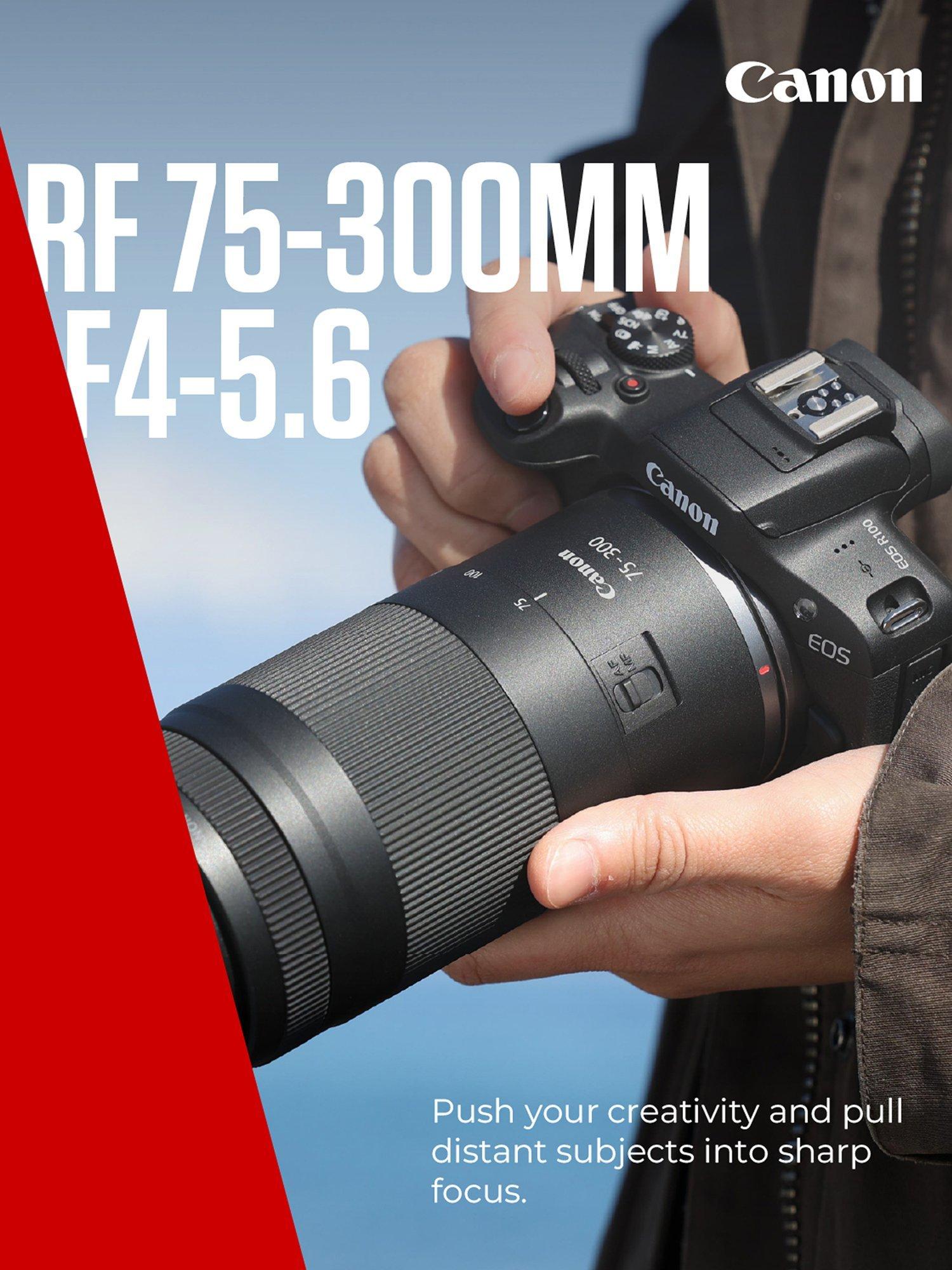 RF 75-300mm F4-5.6 Telephoto Zoom Lens, Black