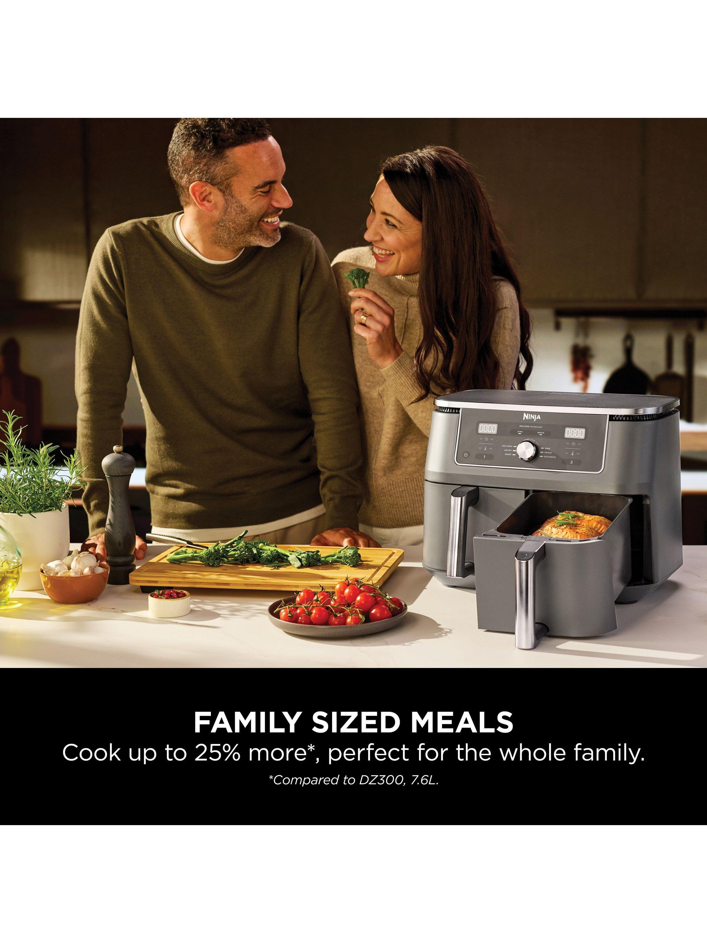 DZ400UK Dual Zone Air Fryer, 9.5L, Grey