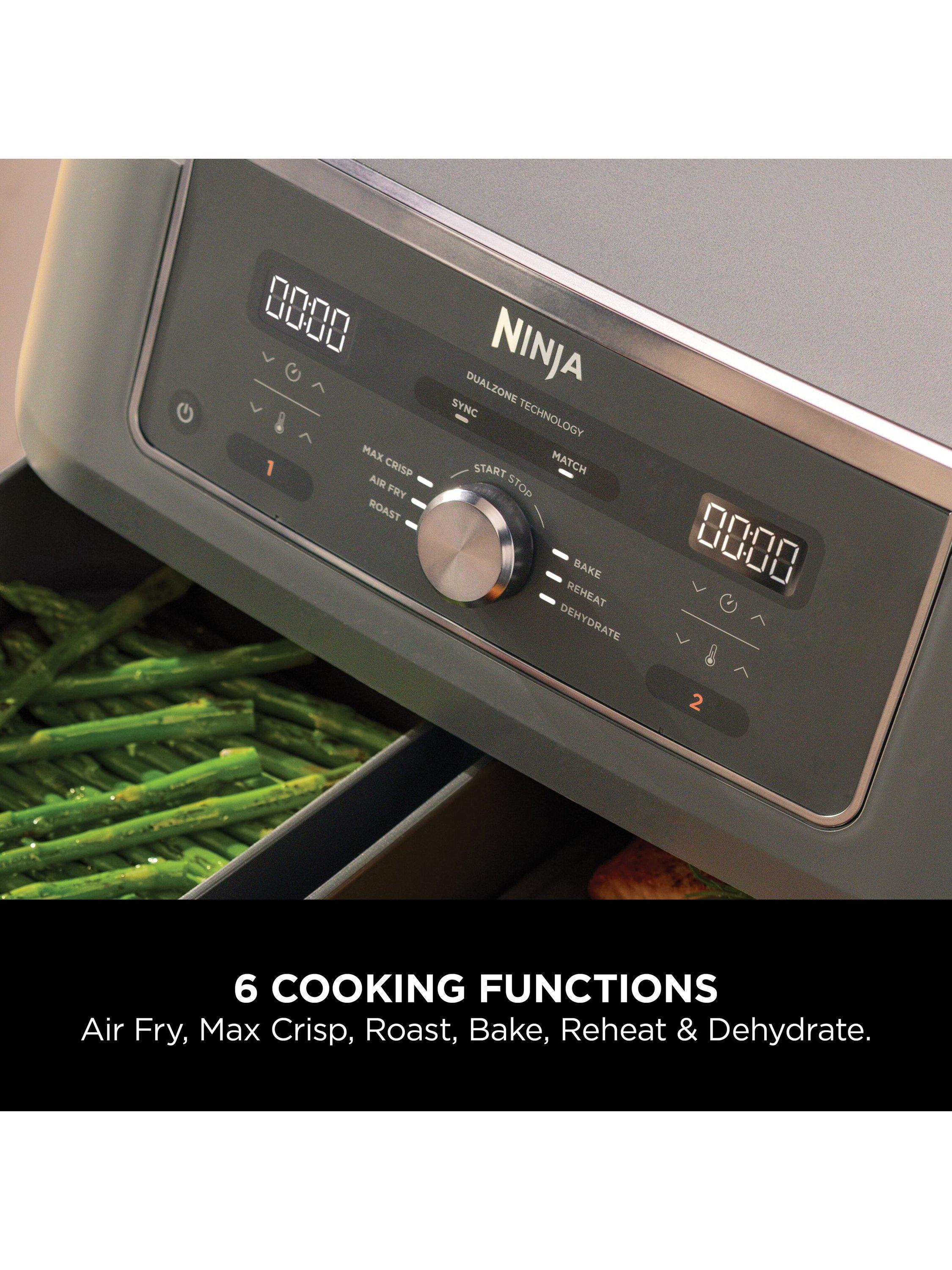DZ400UK Dual Zone Air Fryer, 9.5L, Grey
