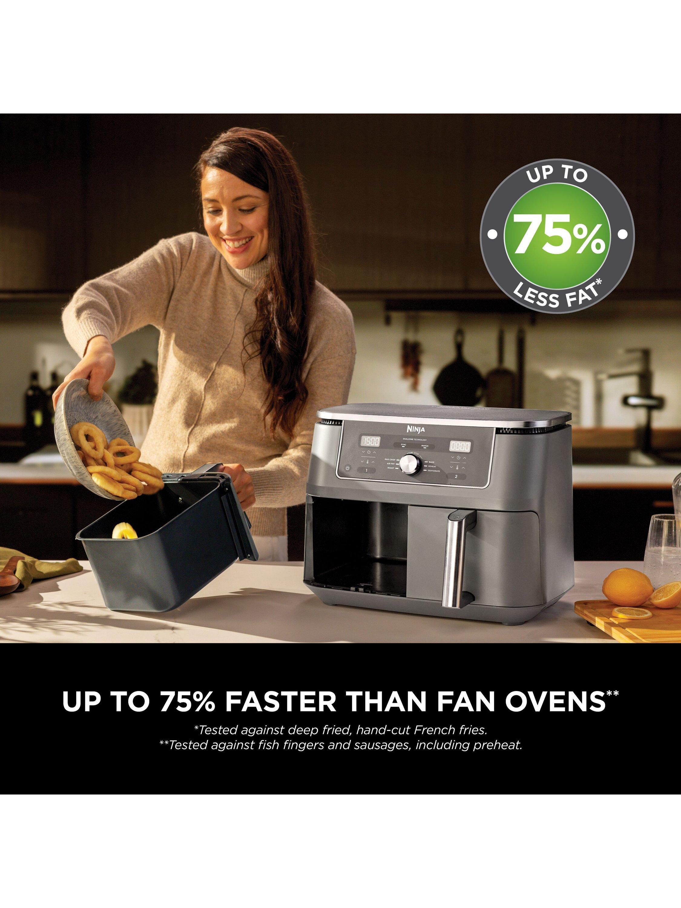 DZ400UK Dual Zone Air Fryer, 9.5L, Grey