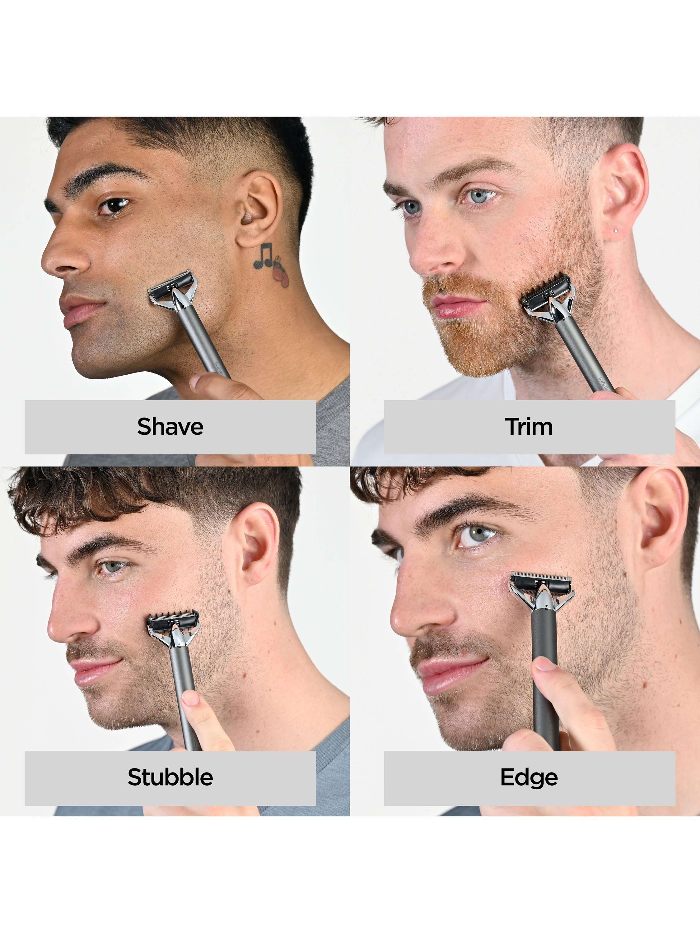 Super-X Metal Series X-Blade Beard & Stubble Trimmer, Chrome