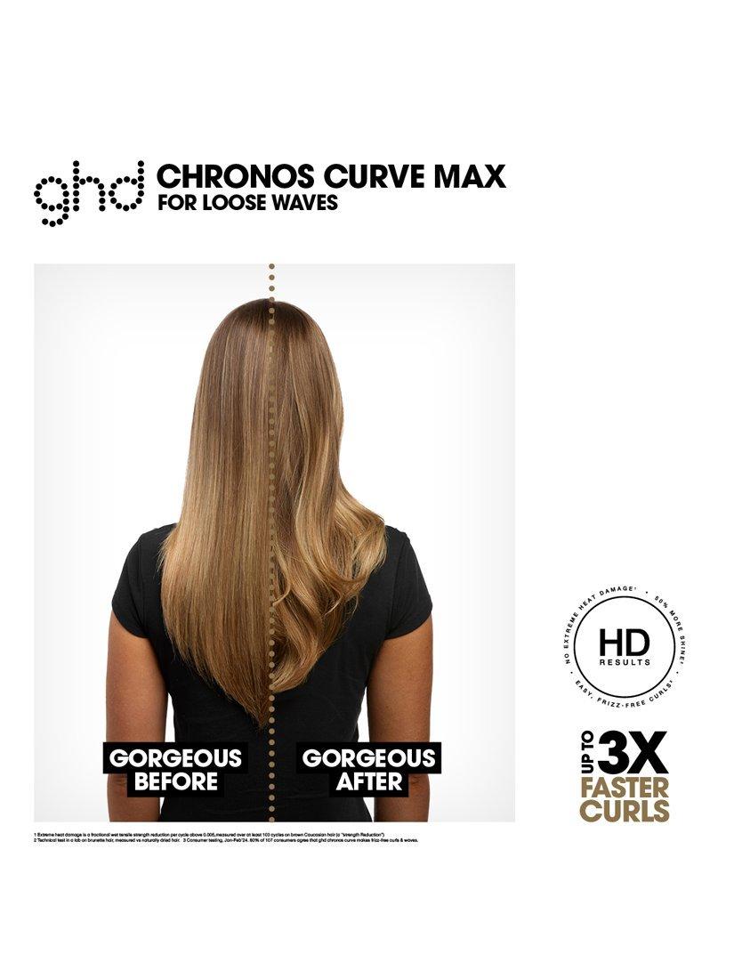 Chronos Curve Max Wand 38mm Hair Curler, Black