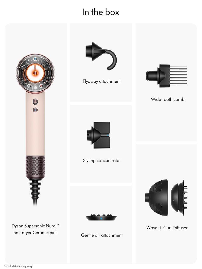 Supersonic Nural™ Curly to Coily Hair Dryer, Ceramic Pink