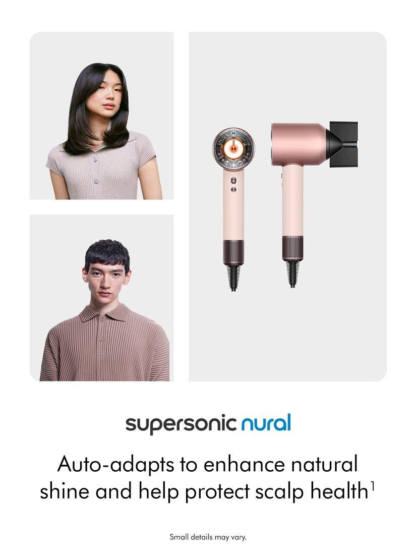 Supersonic Nural™ Straight+Wavy Hair Dryer, Ceramic Pink