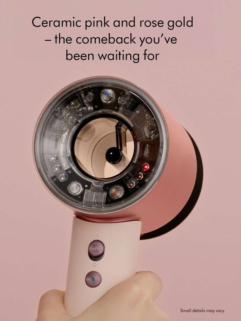 Supersonic Nural™ Straight+Wavy Hair Dryer, Ceramic Pink