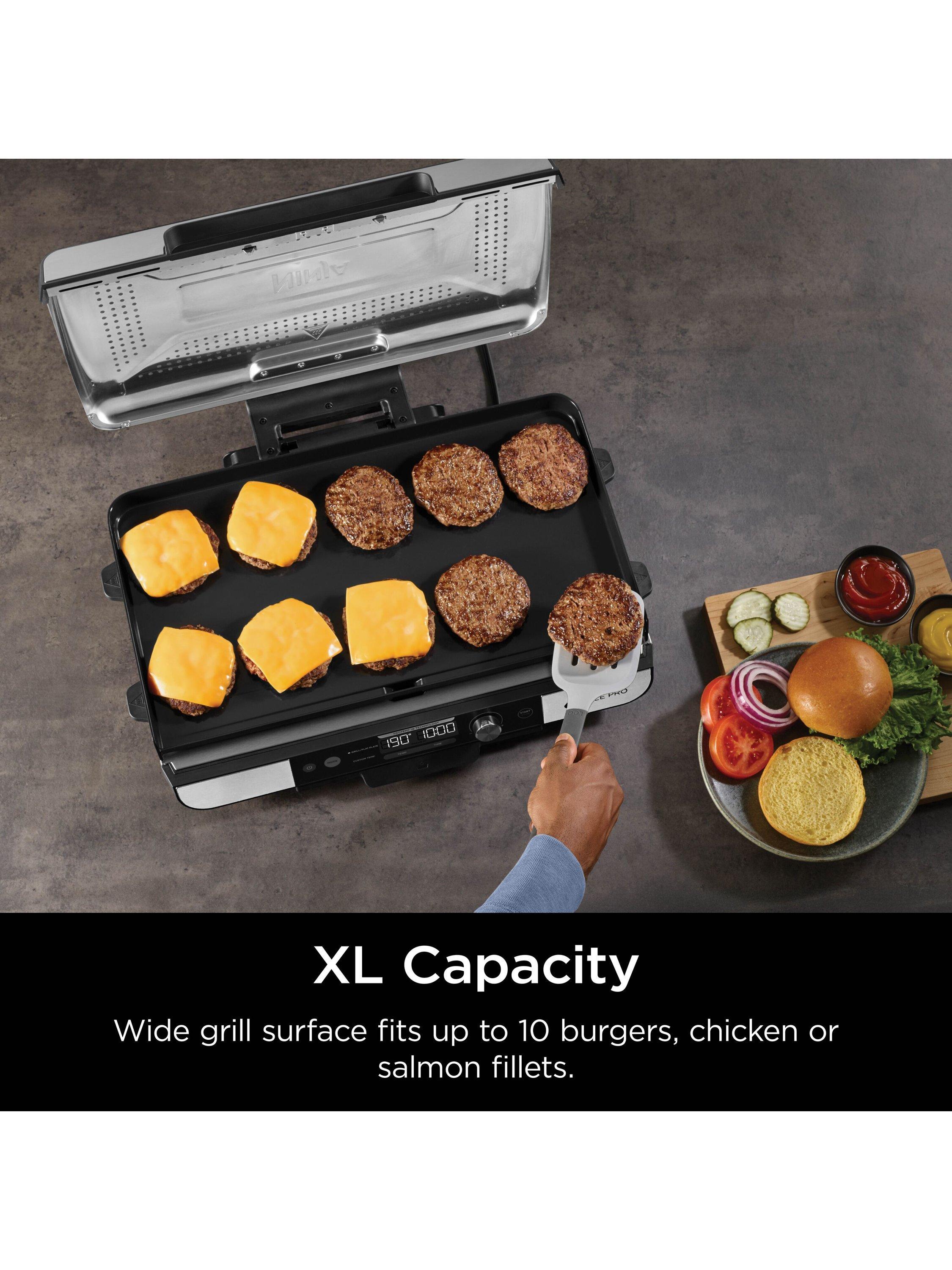 Sizzle Pro GX101UK XL Grill & Flat Plate, Black
