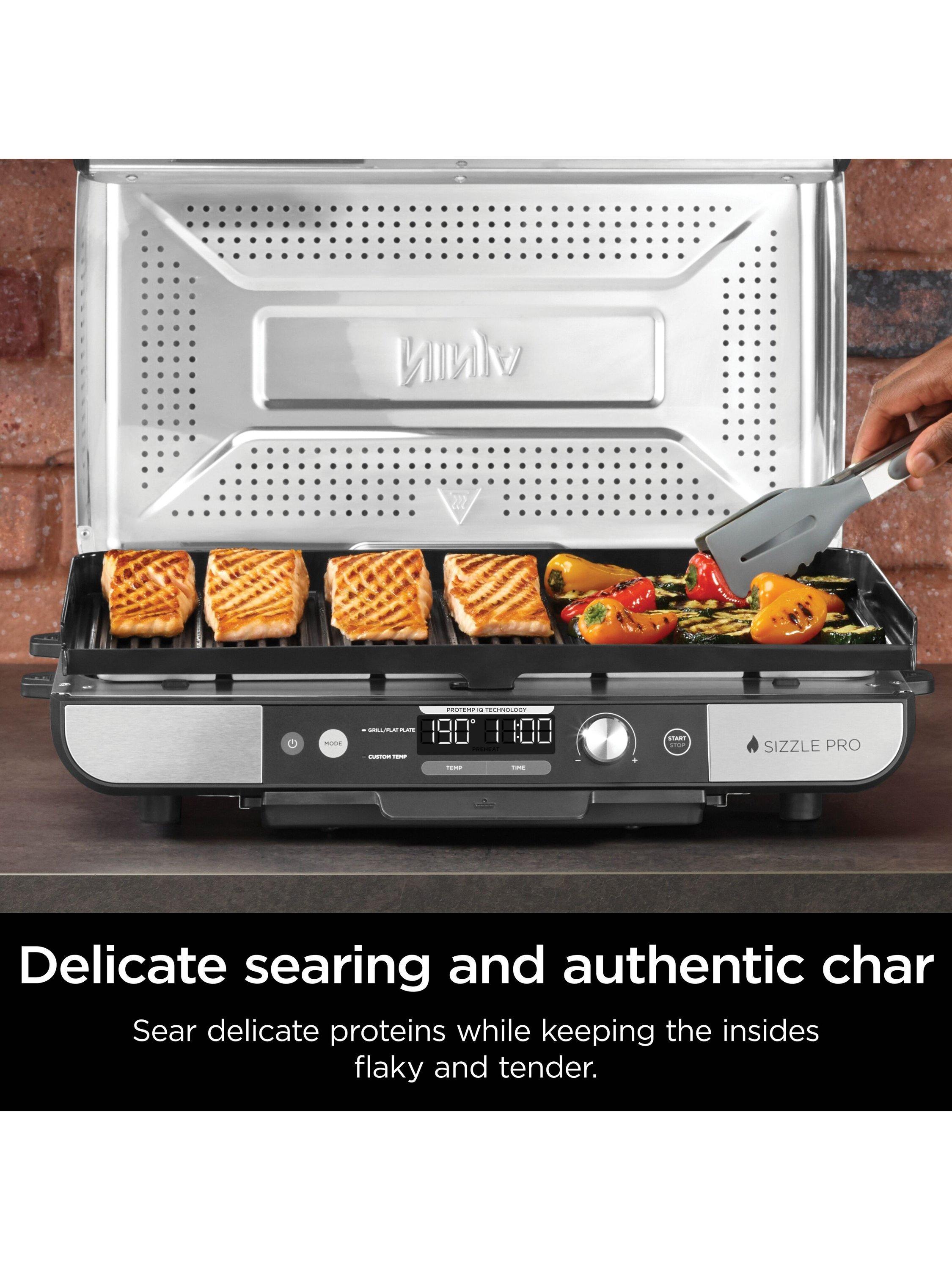 Sizzle Pro GX101UK XL Grill & Flat Plate, Black