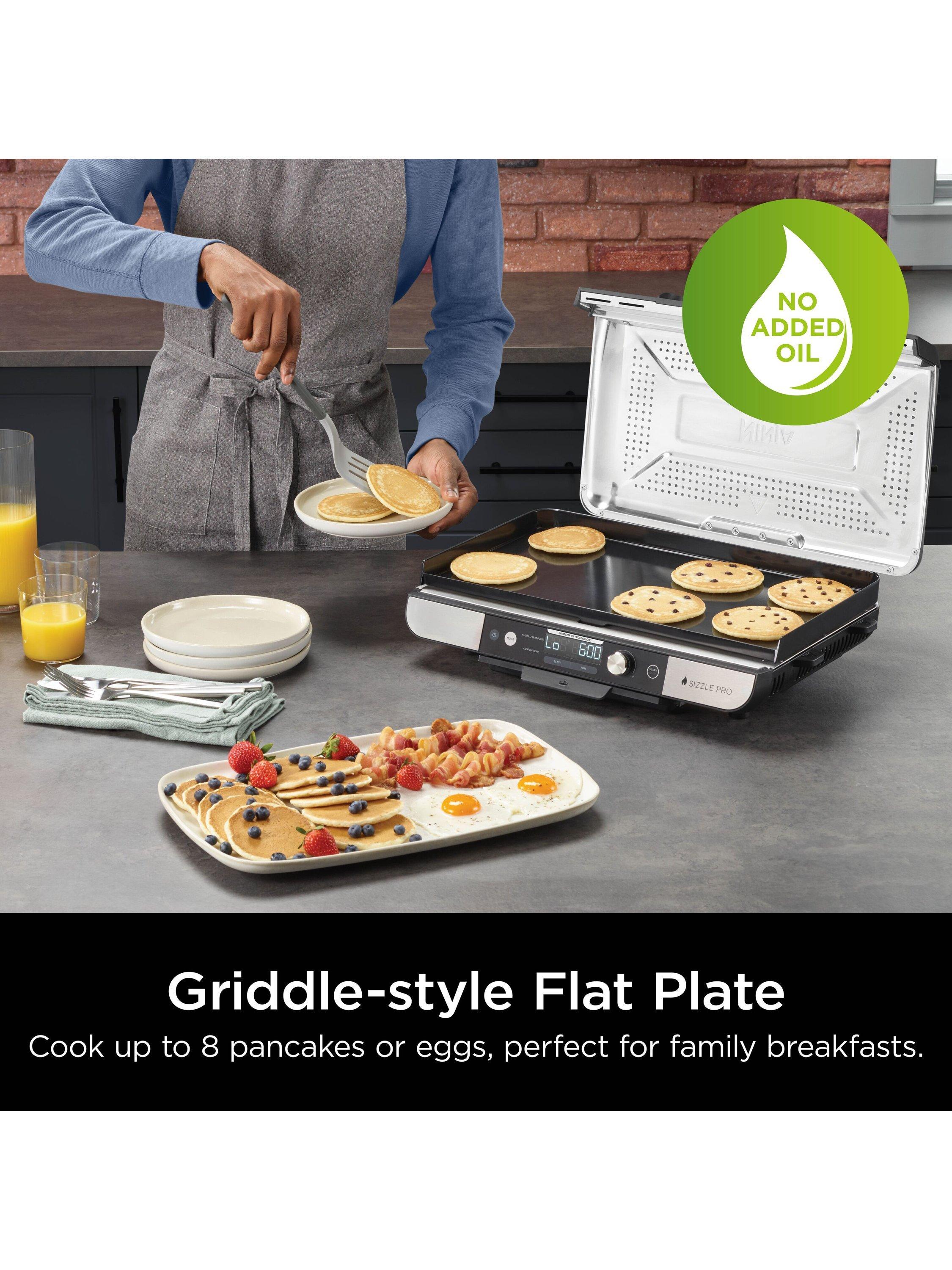 Sizzle Pro GX101UK XL Grill & Flat Plate, Black