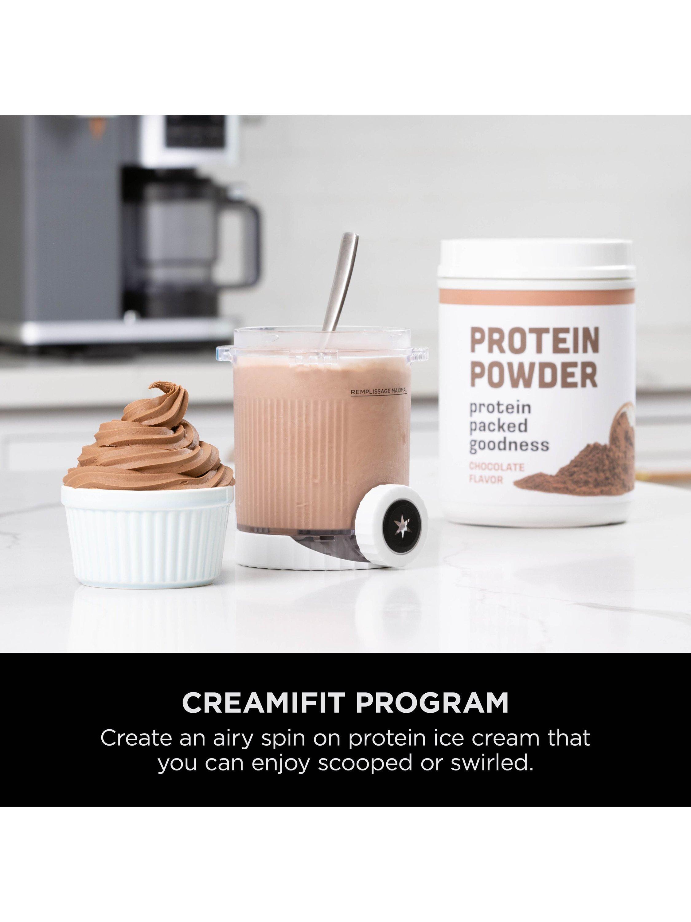 CREAMi Scoop & Swirl NC701UK 13-in-1 Ice Cream & Soft Serve Maker, Silver
