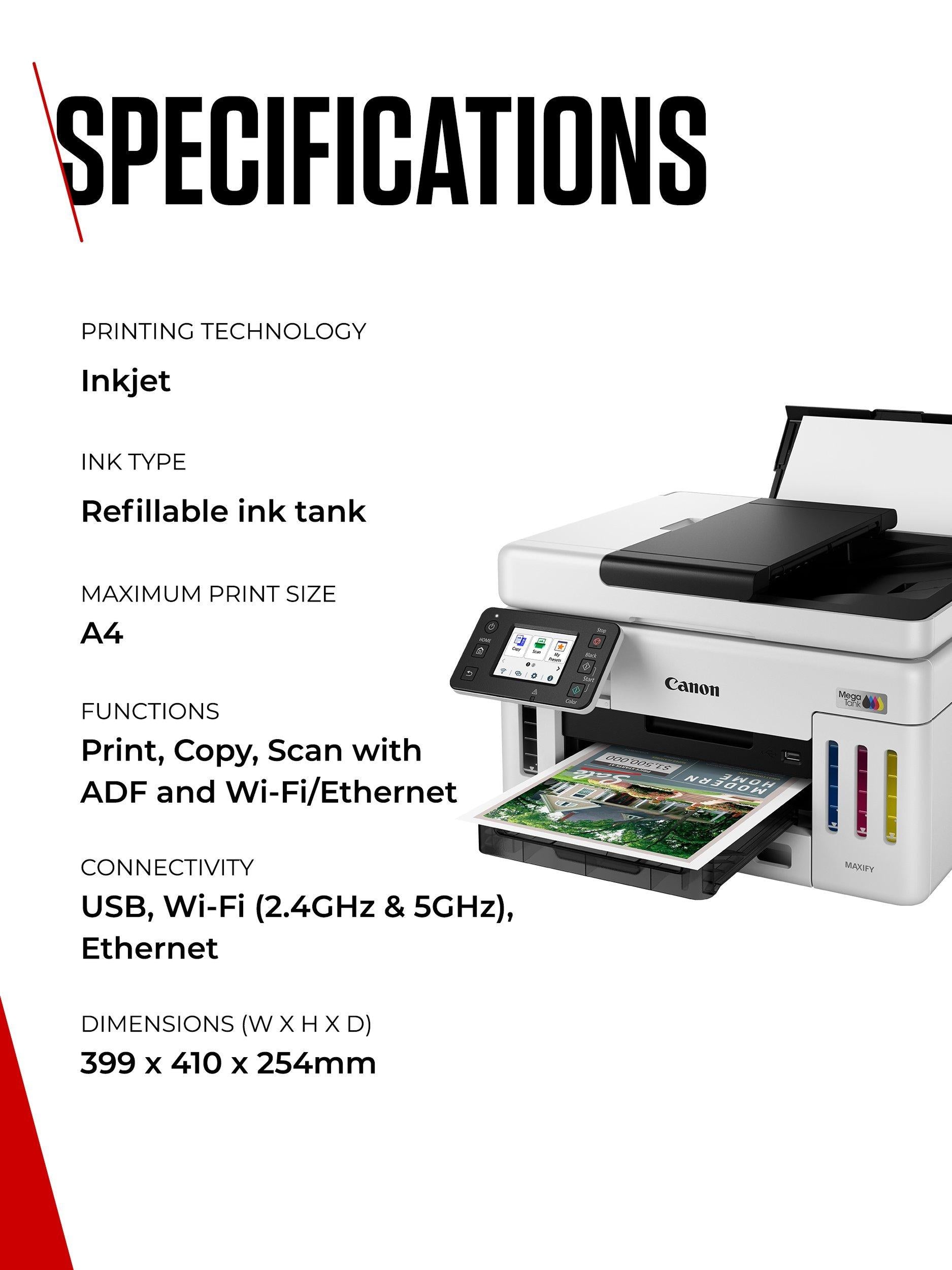 MAXIFY GX6150 All-In-One Wireless Wi-Fi Printer, White