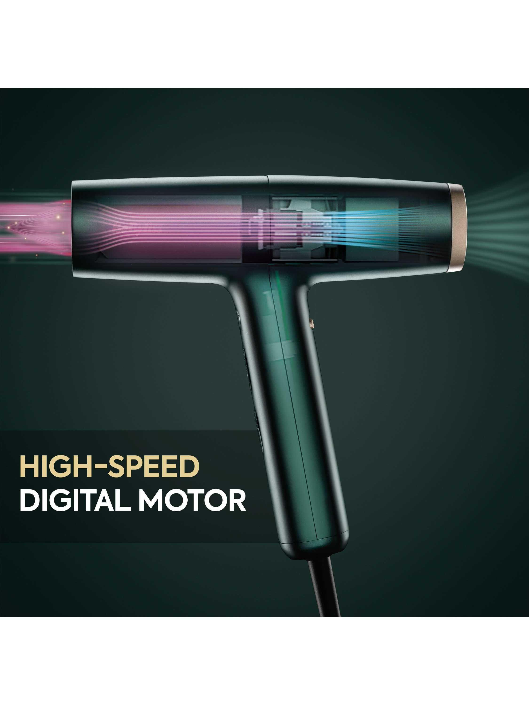 Air Power Pro Hair Dryer, Green