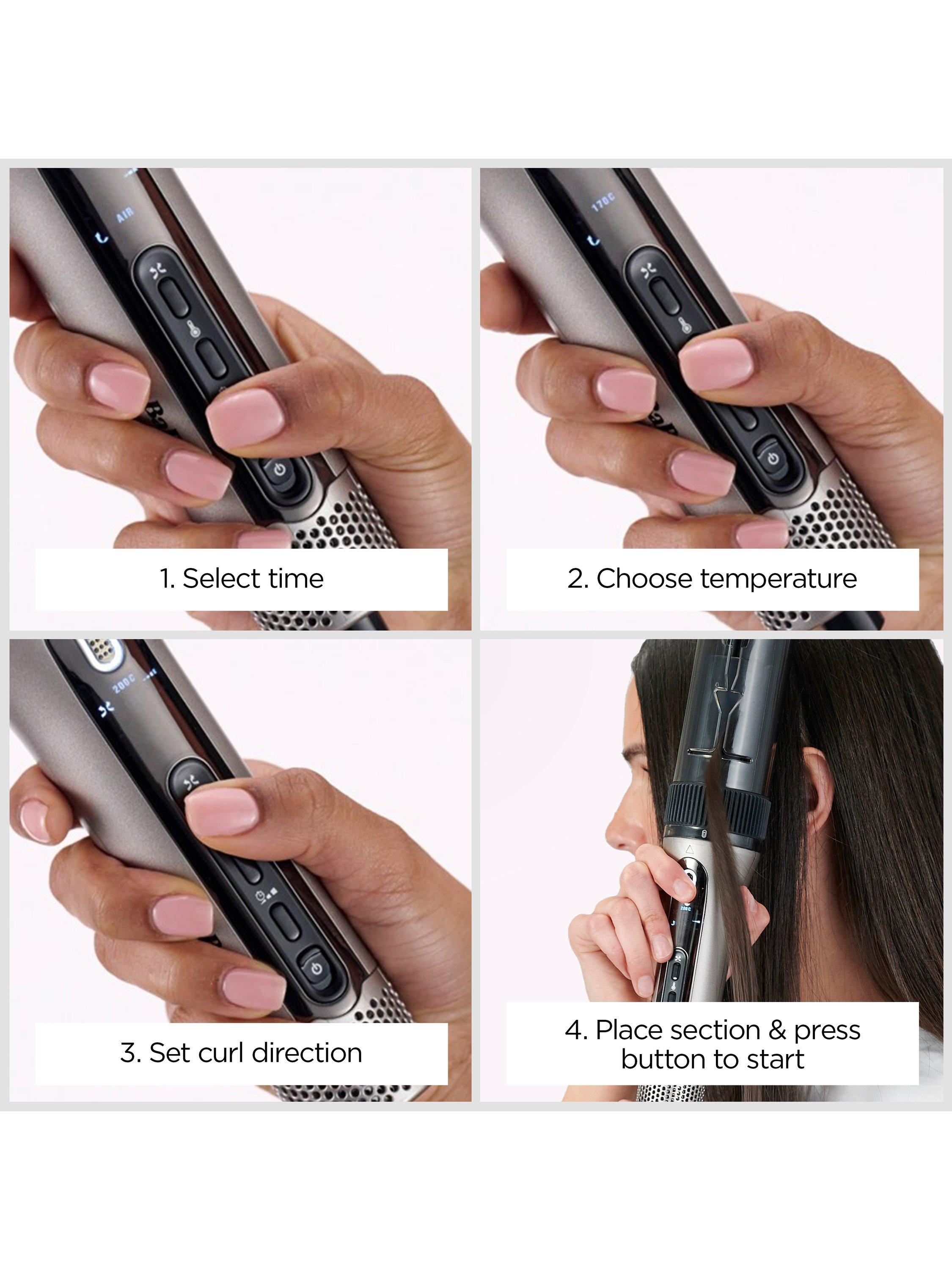 Style Secret Air Automatic Rotating Curler & Waver, Silver