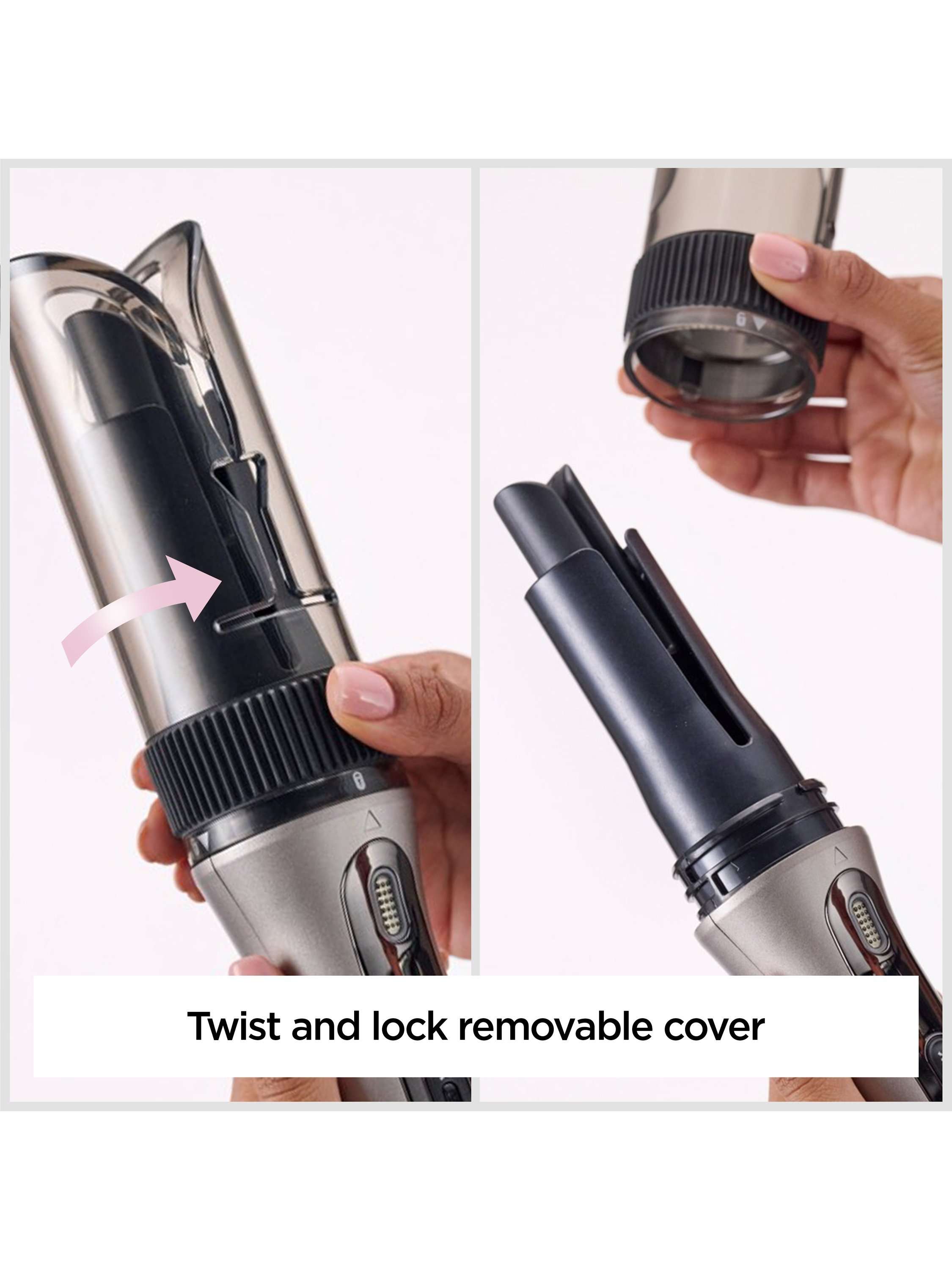 Style Secret Air Automatic Rotating Curler & Waver, Silver