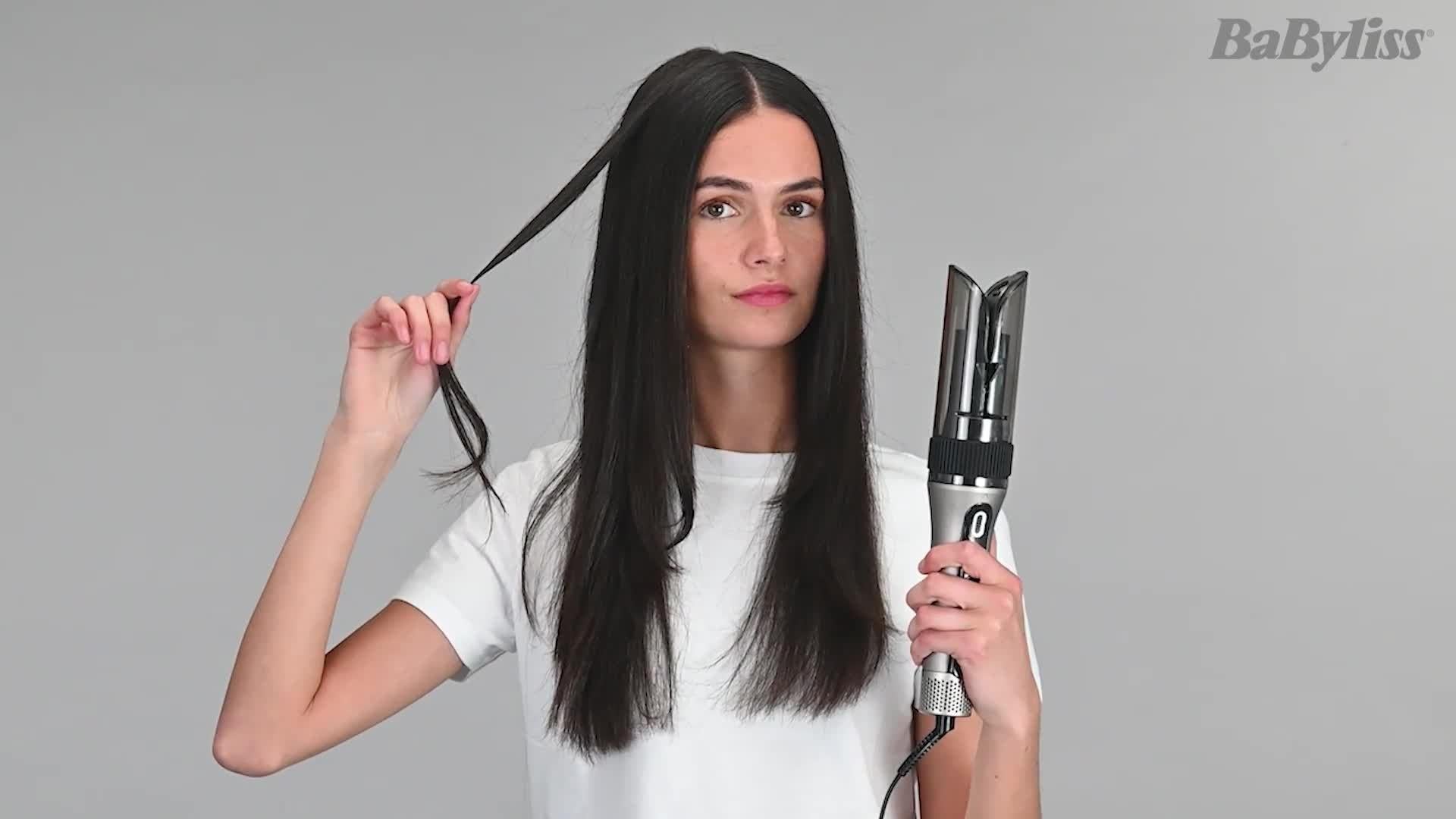 Style Secret Air Automatic Rotating Curler & Waver, Silver