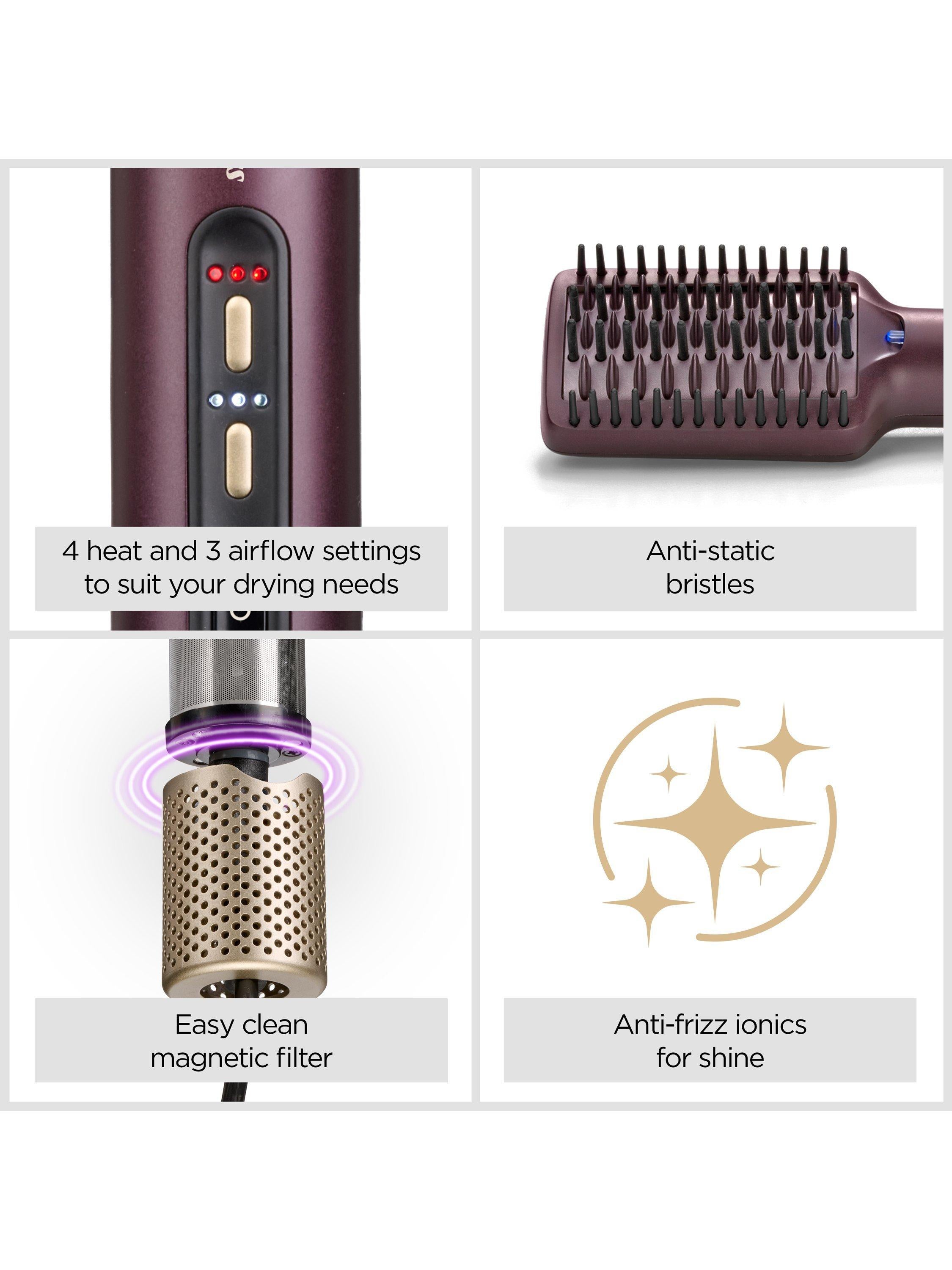 Air Power Smooth Hair Styler, Purple