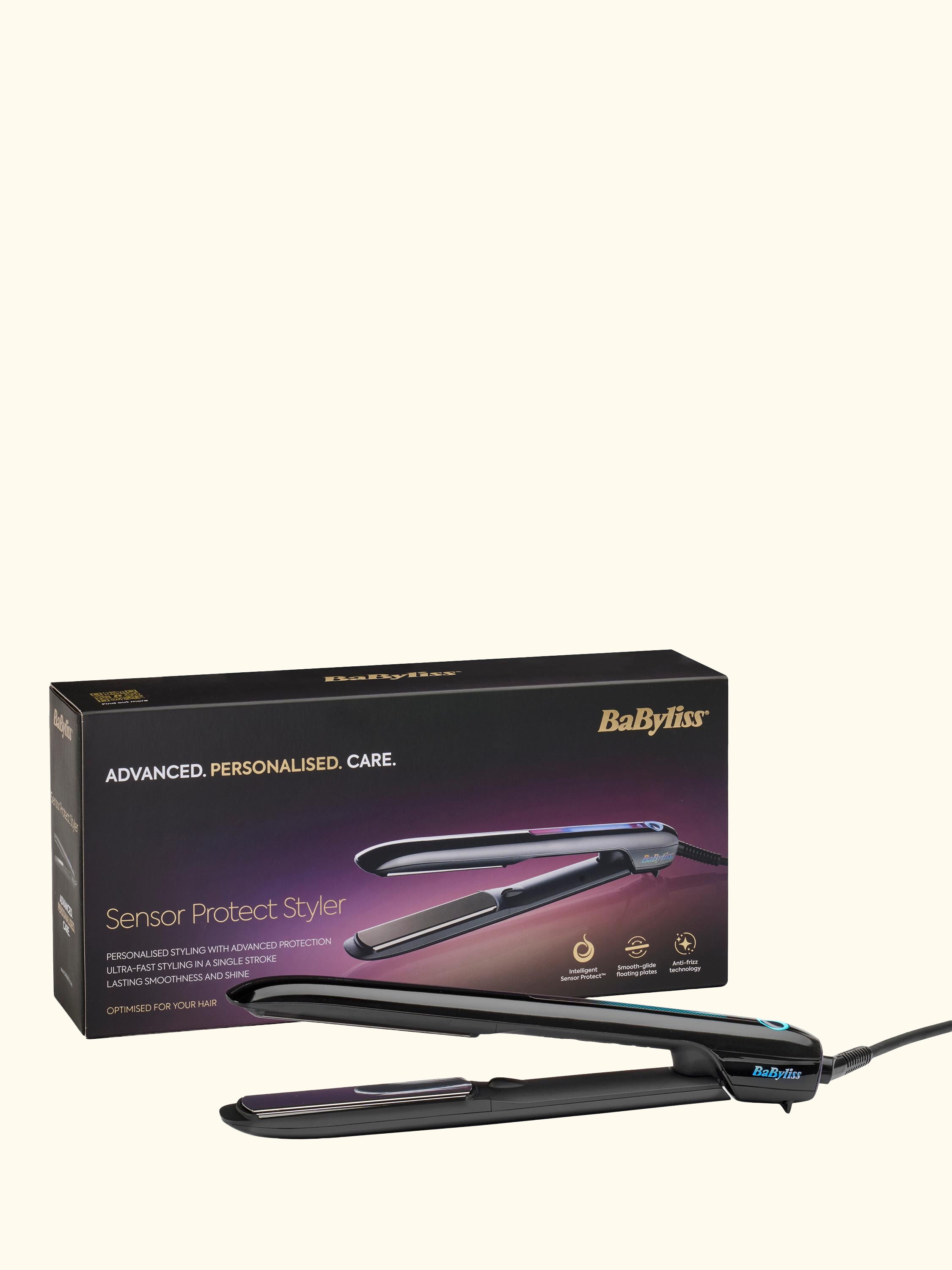 Sensor Protect Styler Intelligent Hair Straighteners, Black