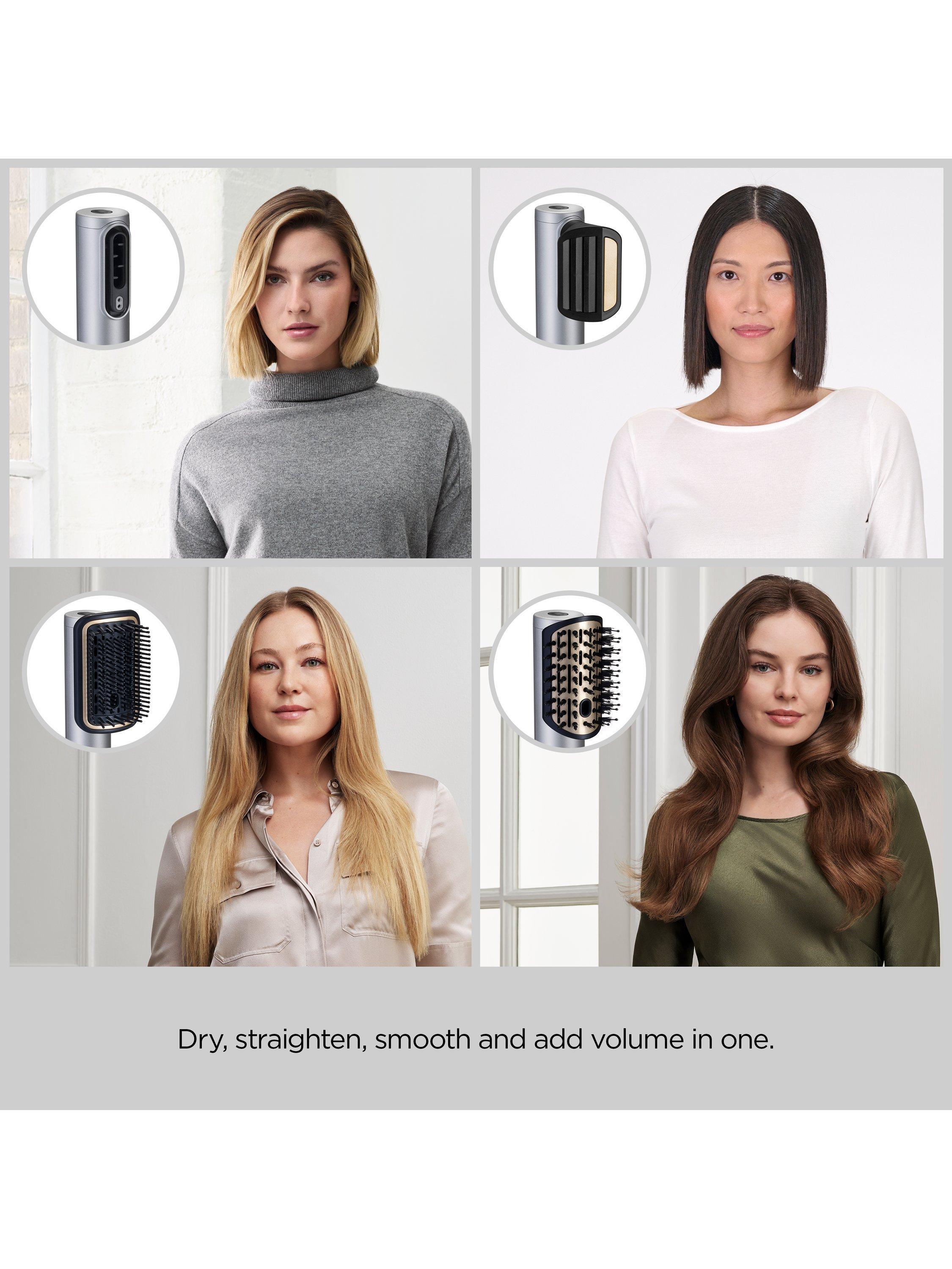 Air Wand Limited Edition Hair Dryer, Smoothing & Volumising All-in-One, Silver