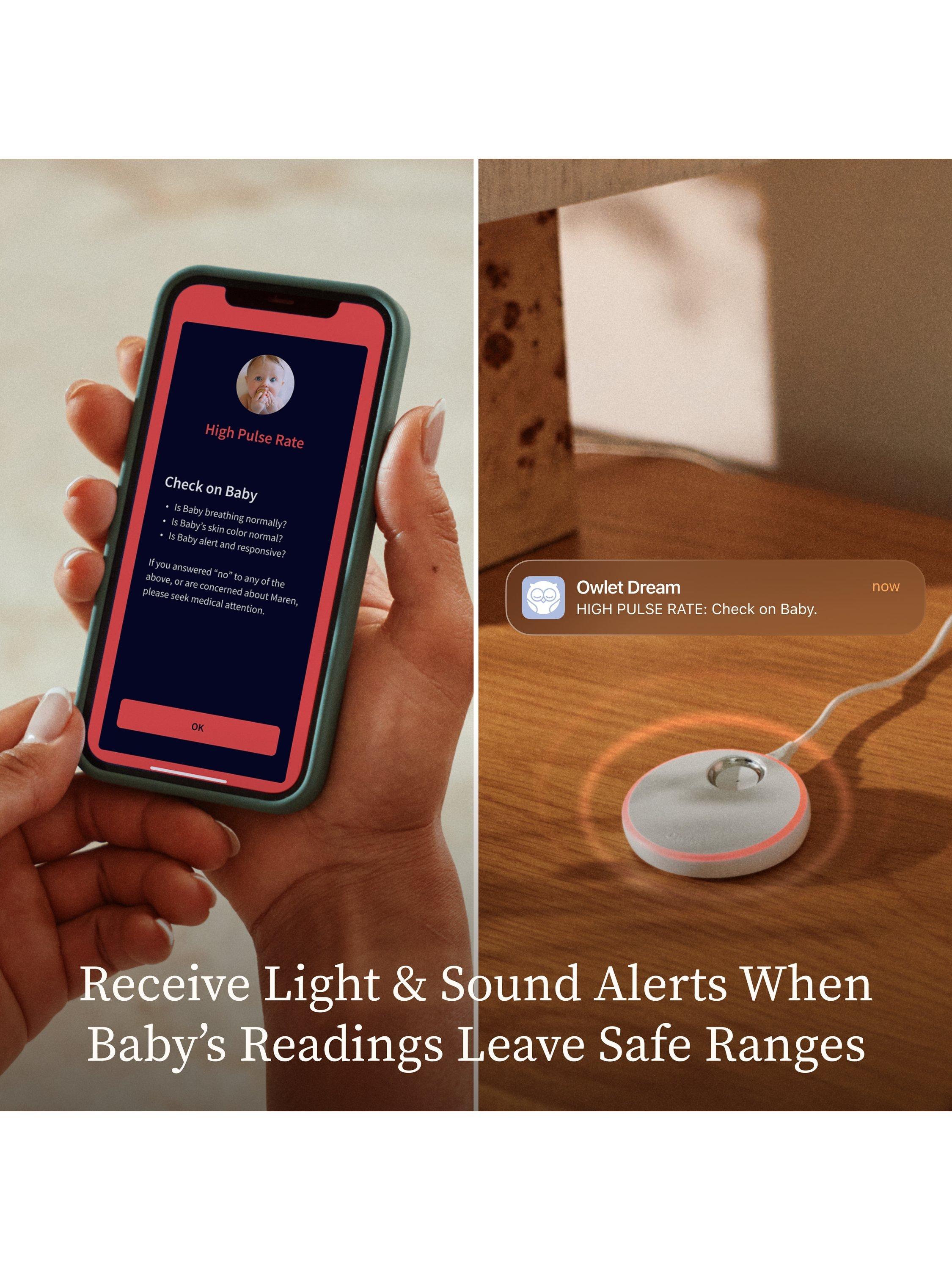 Dream Duo Sock & Dream Sight Baby Monitor, Mint