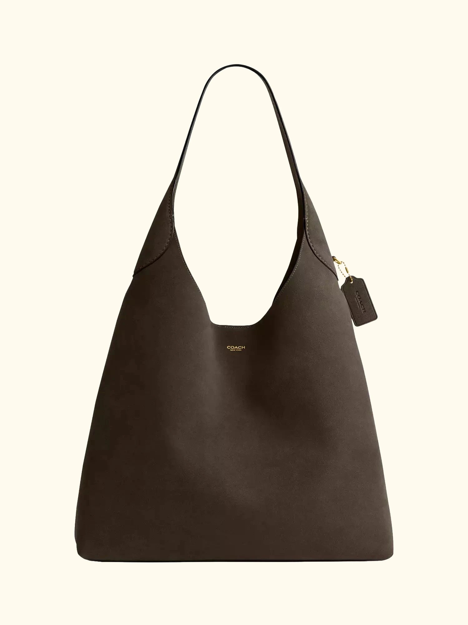 Coach Brooklyn 39 Suede Shoulder Bag, Olive