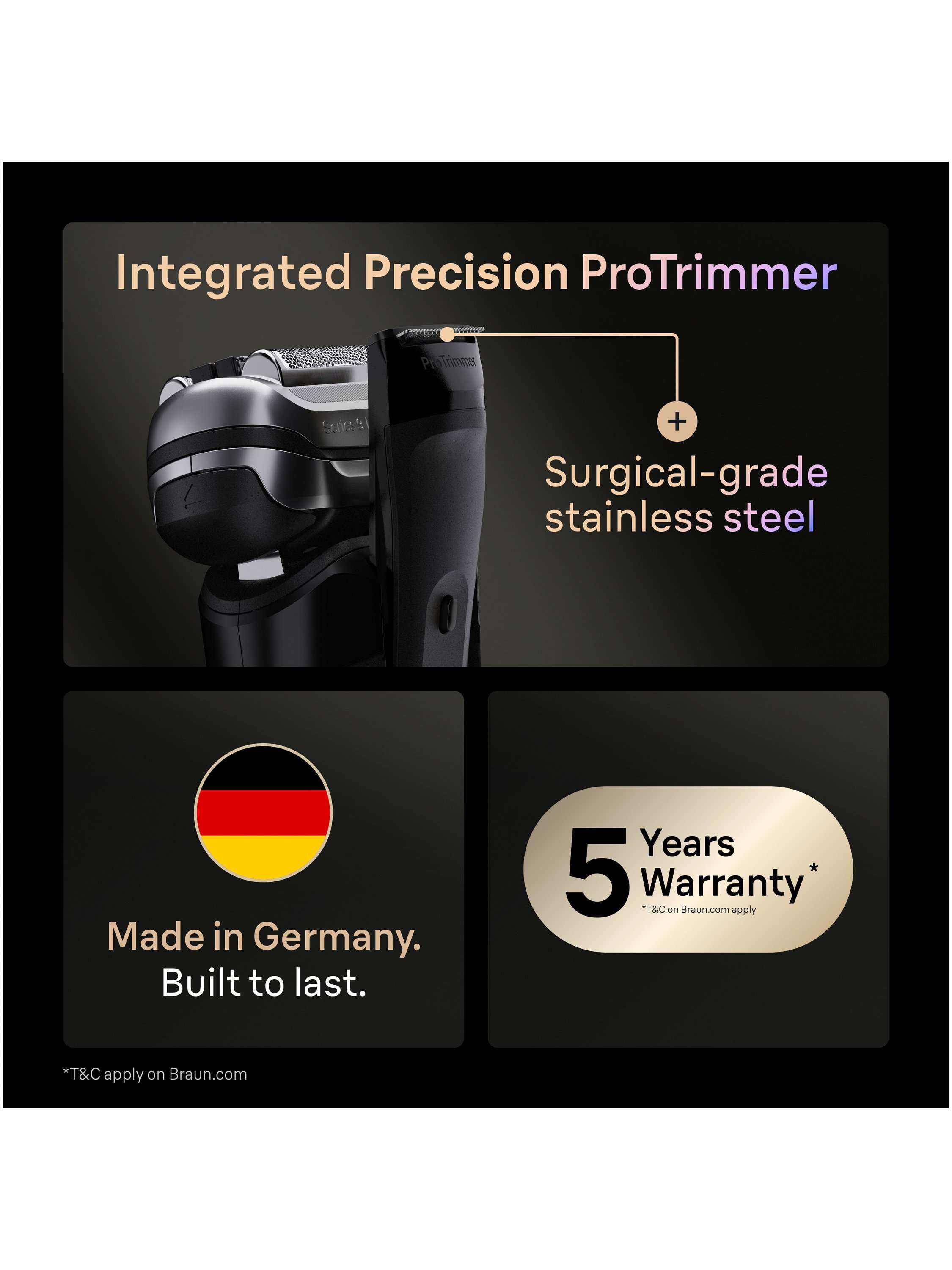 Series 9 PRO+ 9610s Shaver, Black