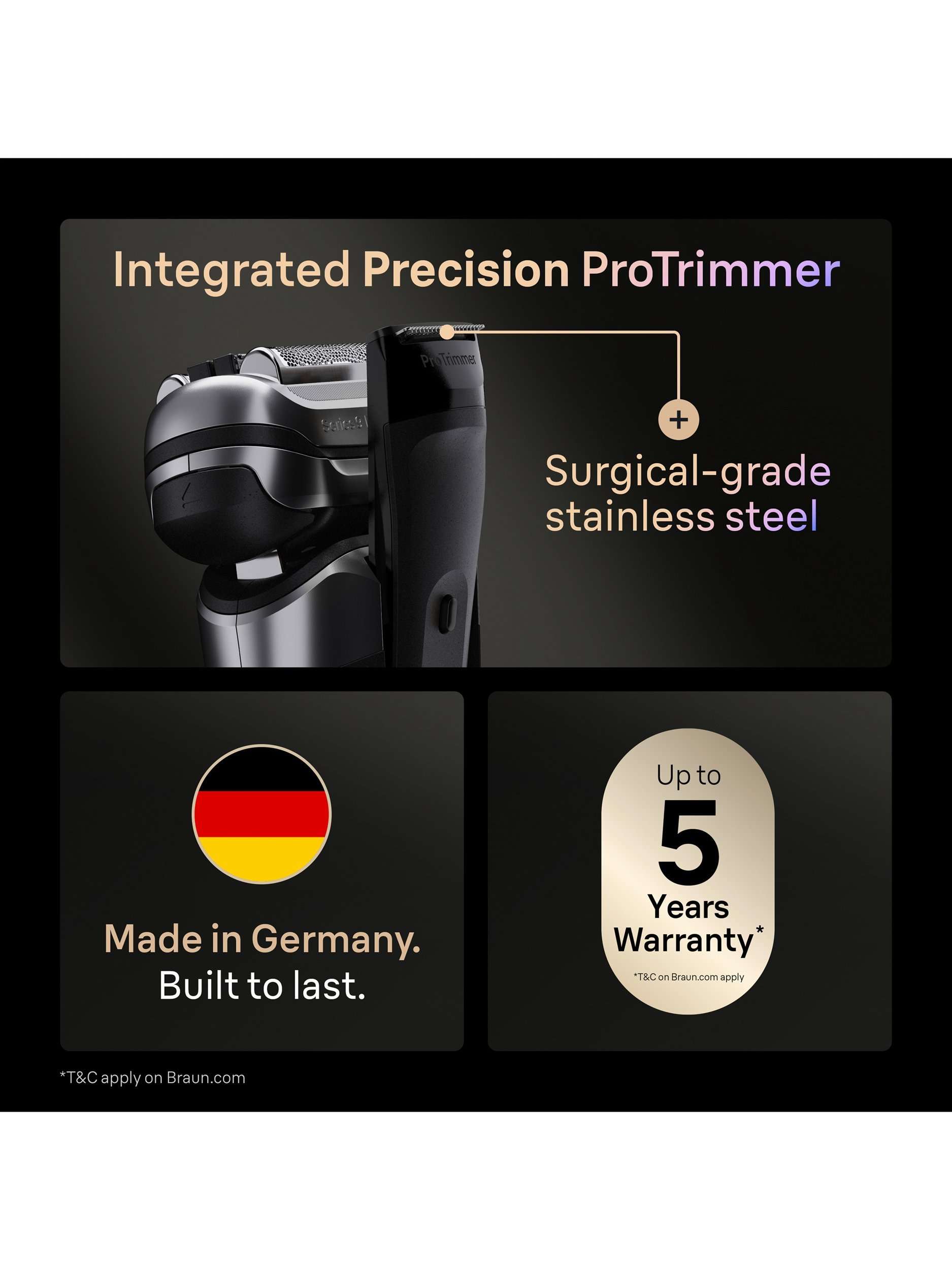 Series 9 PRO+ 9667cc Shaver, Black