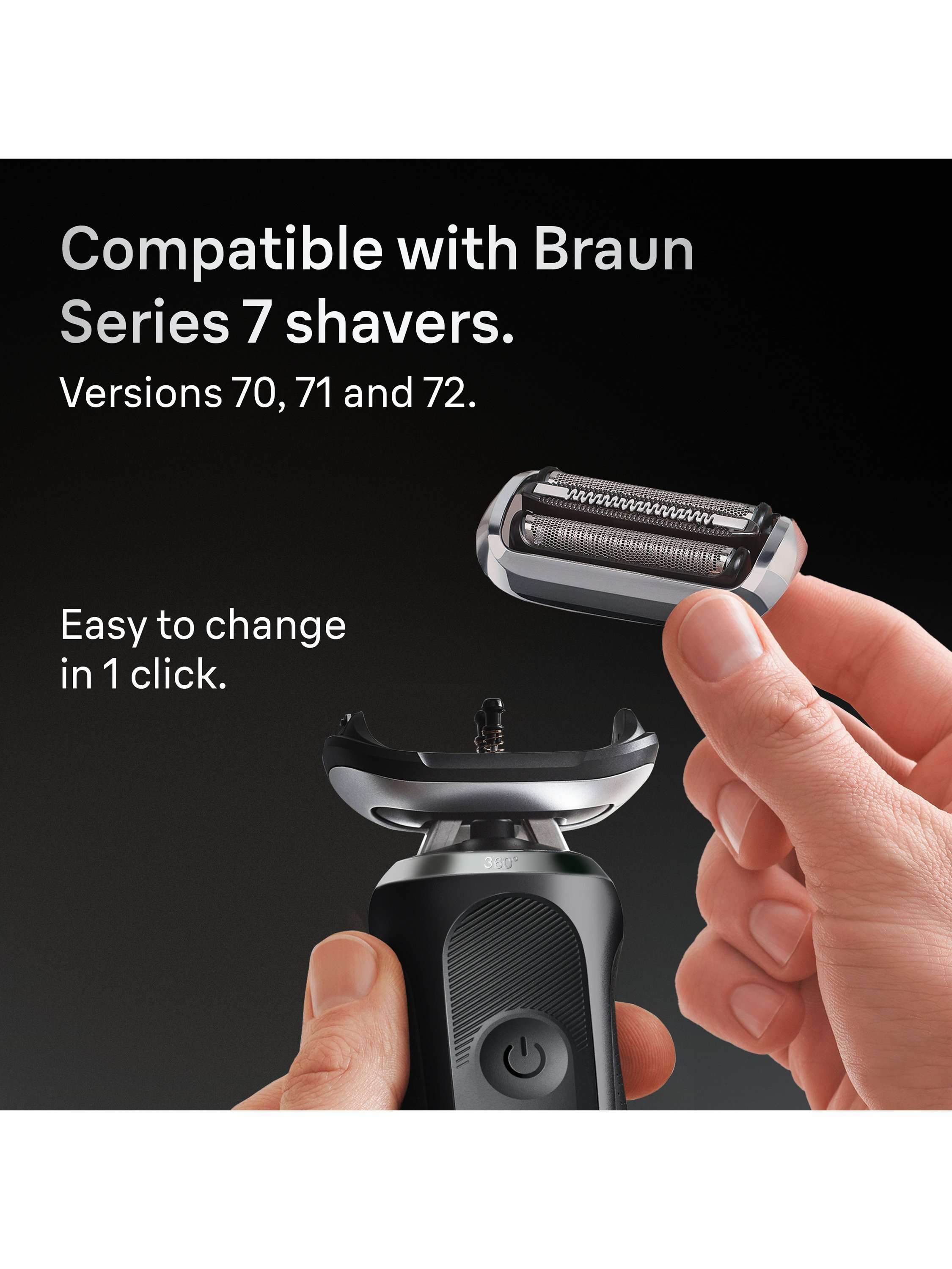 Series 7 Shaver Head Replacement, Black