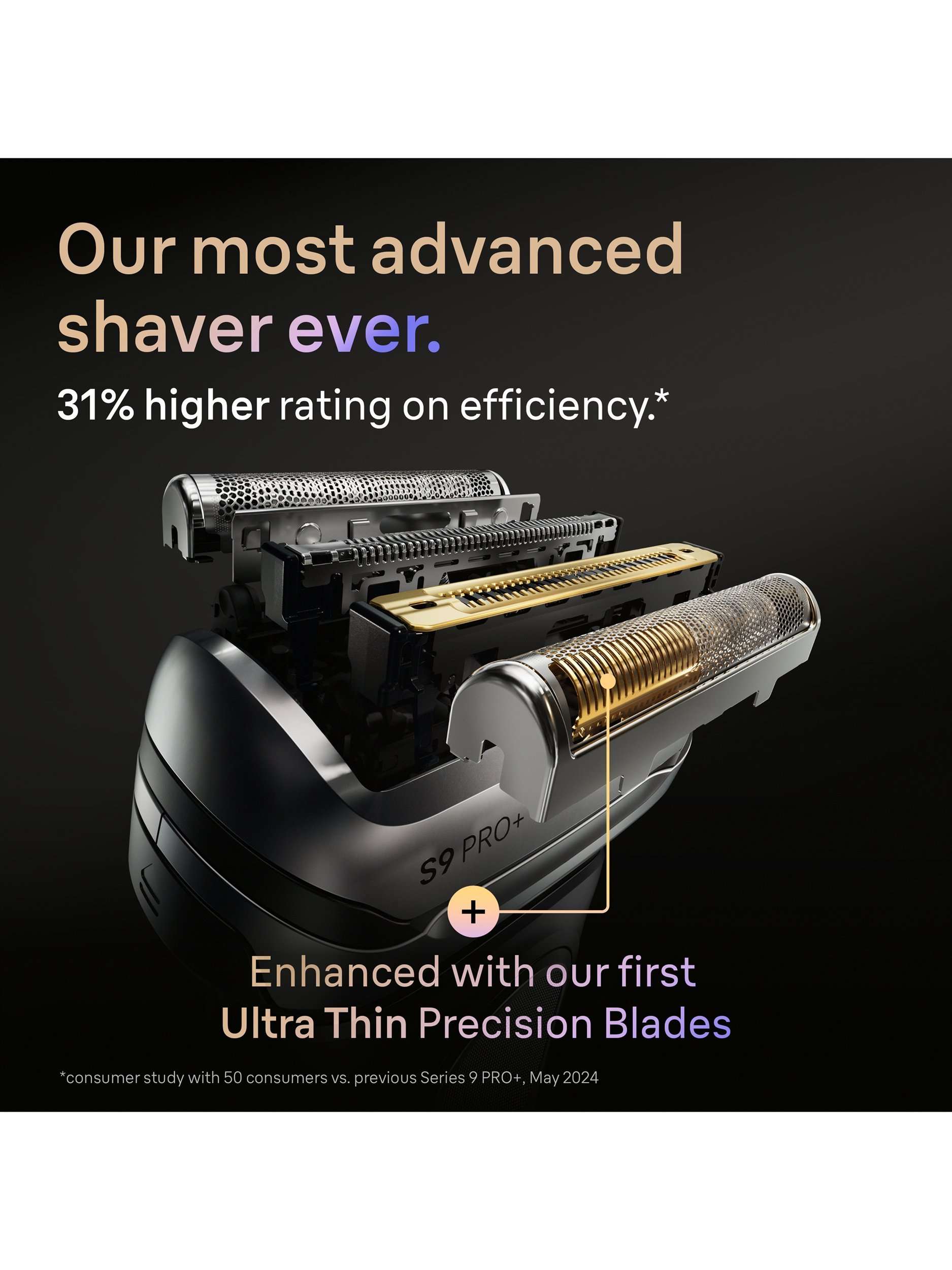 Series 9 Shaver Head Replacement, Black