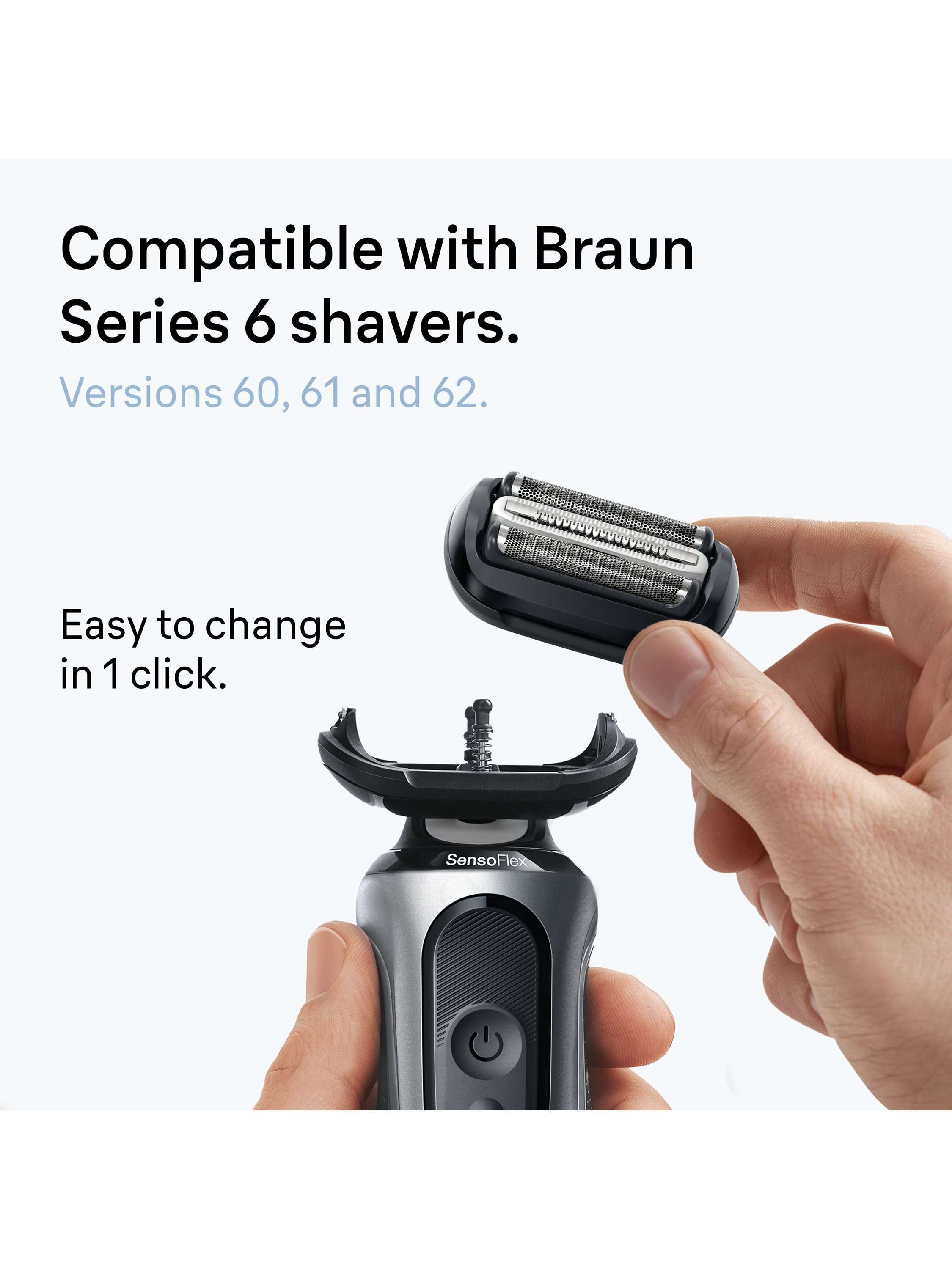 Series 6 Shaver Head Replacement, Black