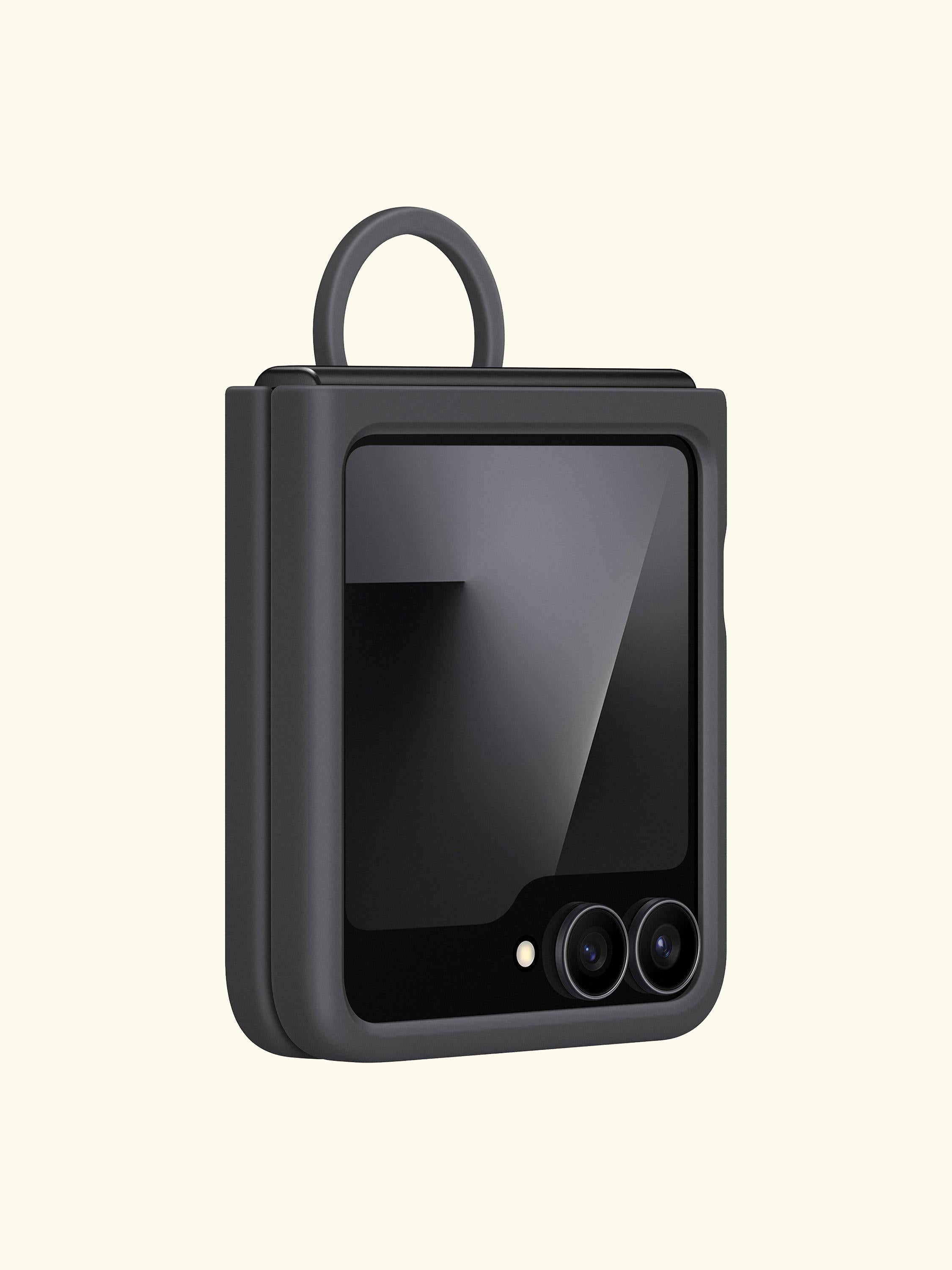 Silicone Case with Ring for Galaxy Z Flip7 FE / Flip6