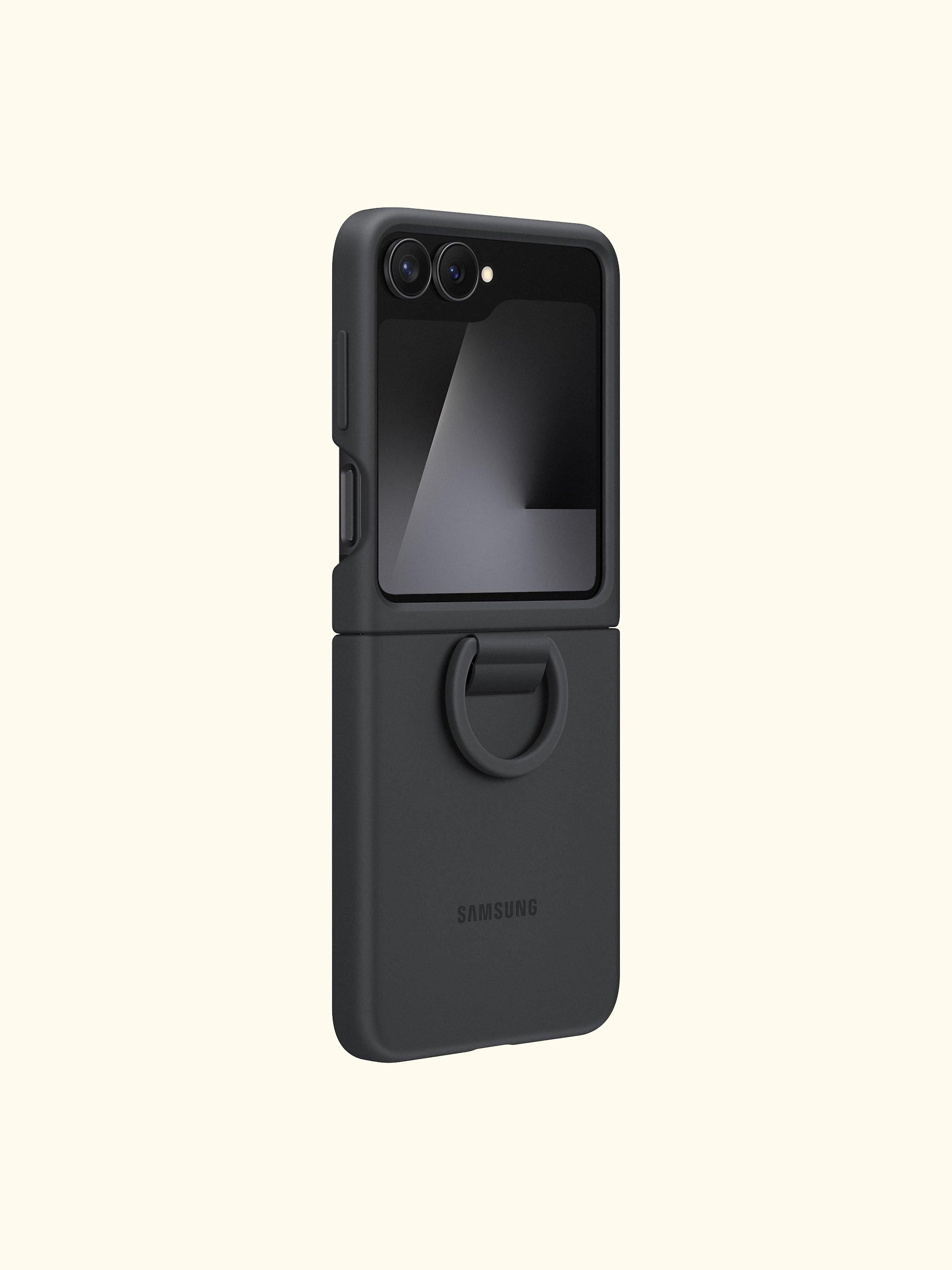 Silicone Case with Ring for Galaxy Z Flip7 FE / Flip6