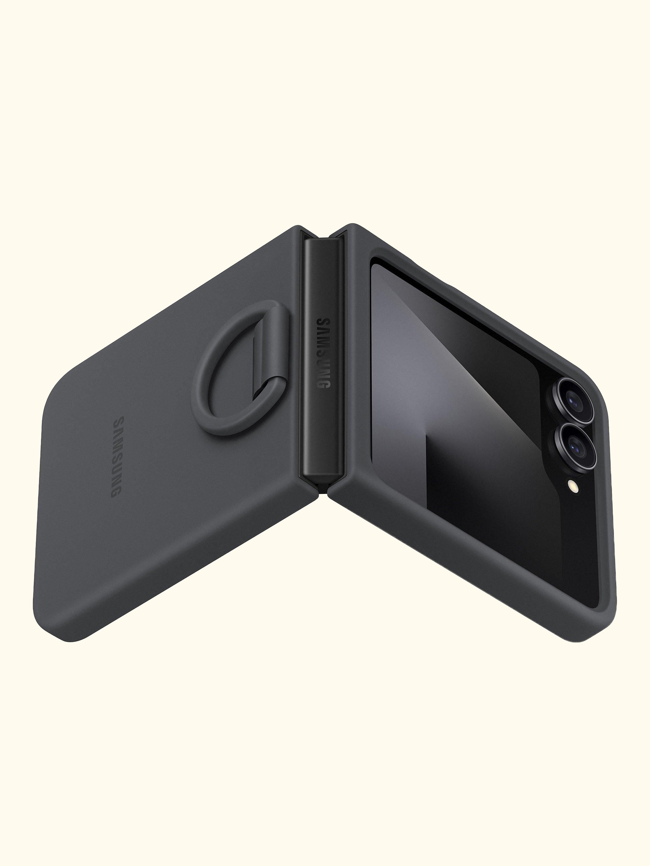 Silicone Case with Ring for Galaxy Z Flip7 FE / Flip6