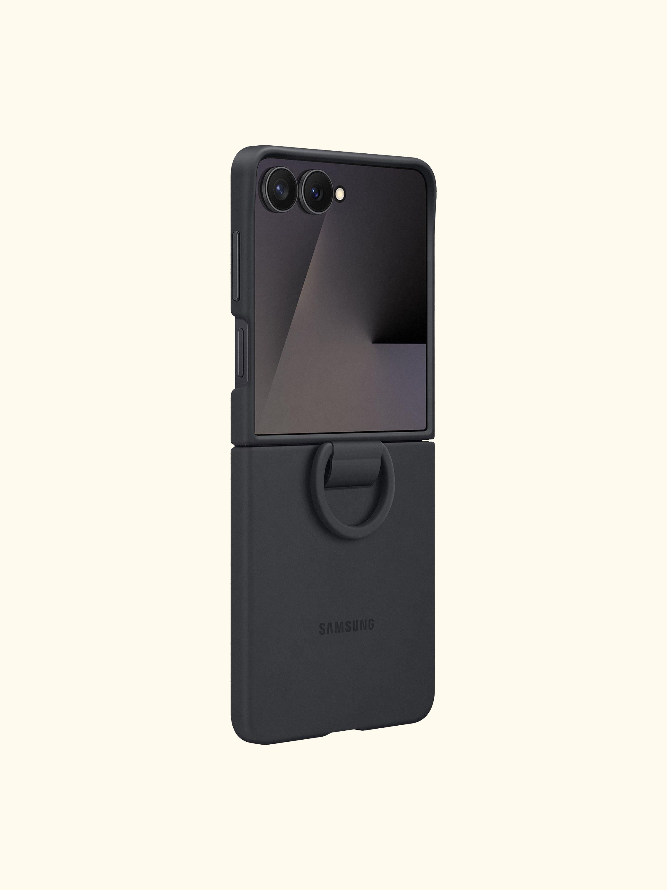 Silicone Case with Ring for Galaxy Z Flip7