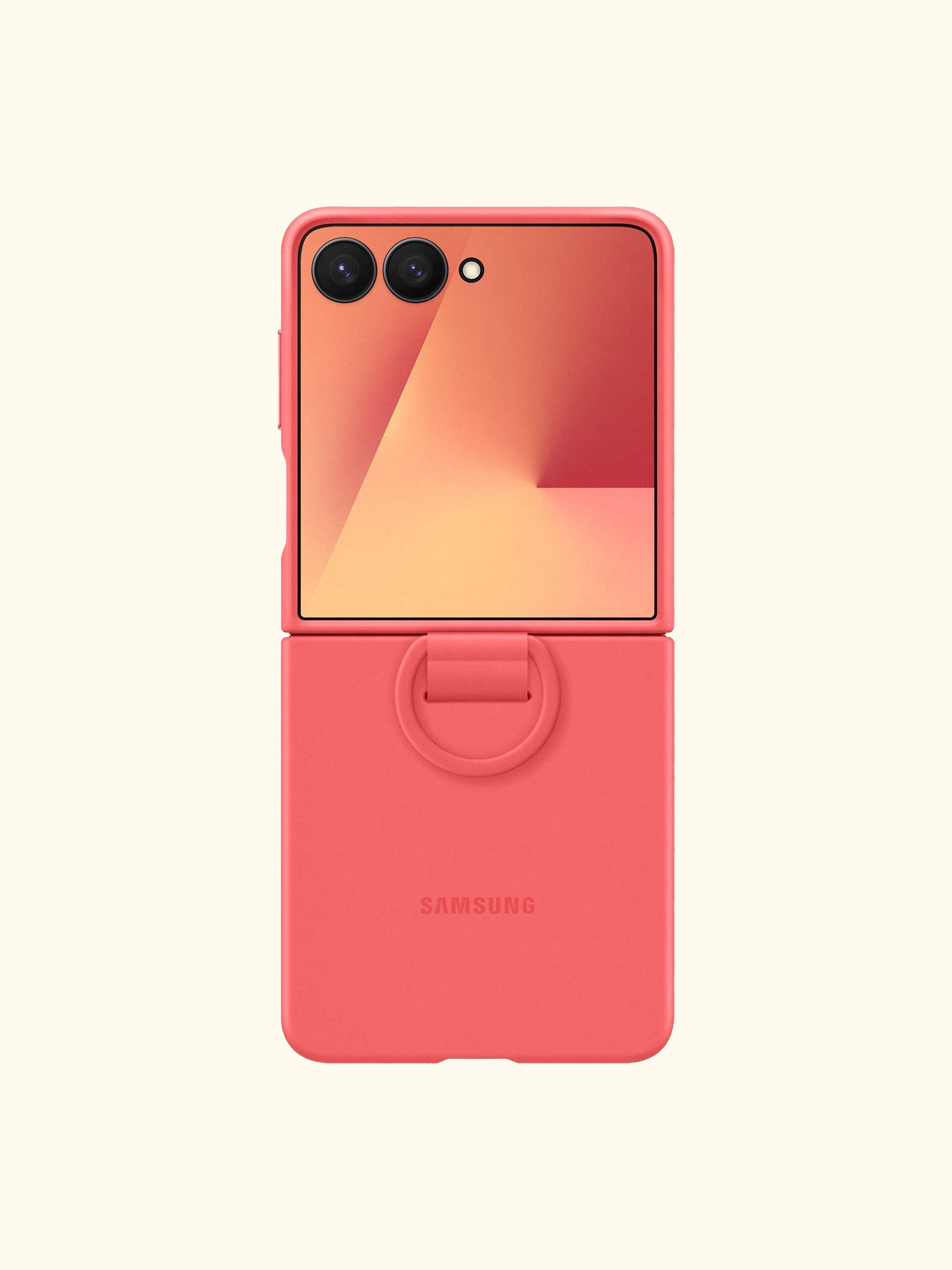 Silicone Case with Ring for Galaxy Z Flip7
