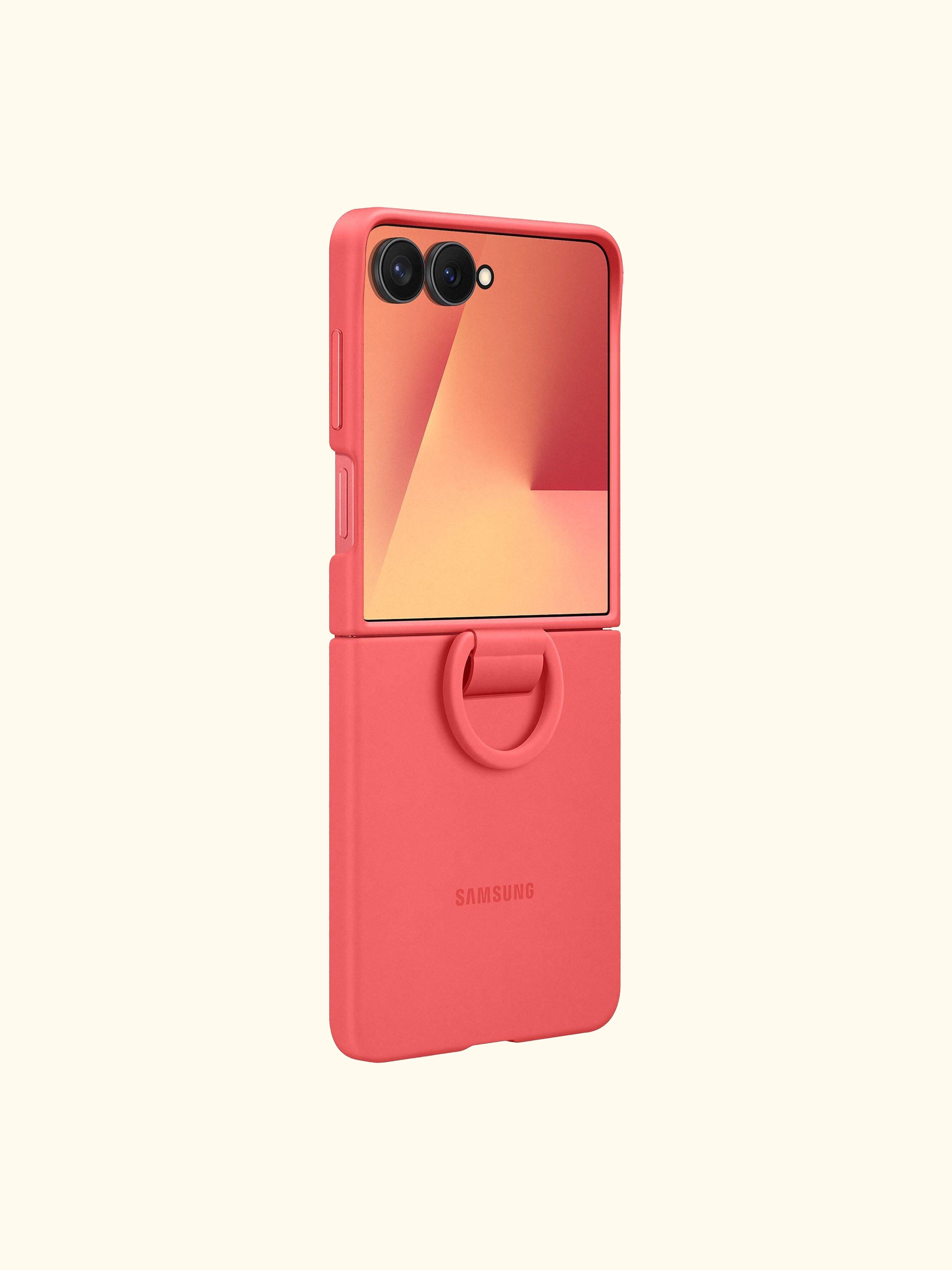 Silicone Case with Ring for Galaxy Z Flip7