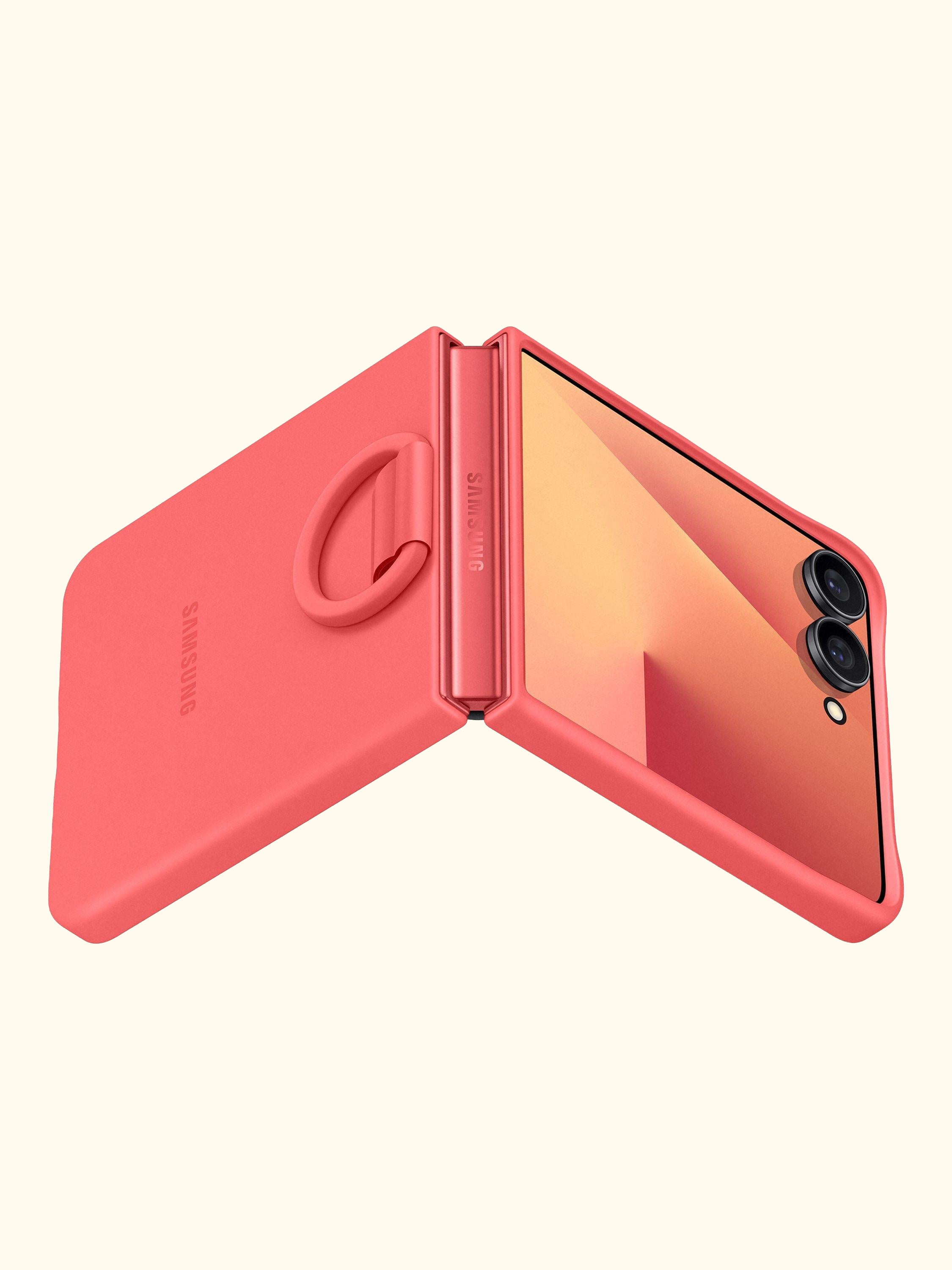 Silicone Case with Ring for Galaxy Z Flip7