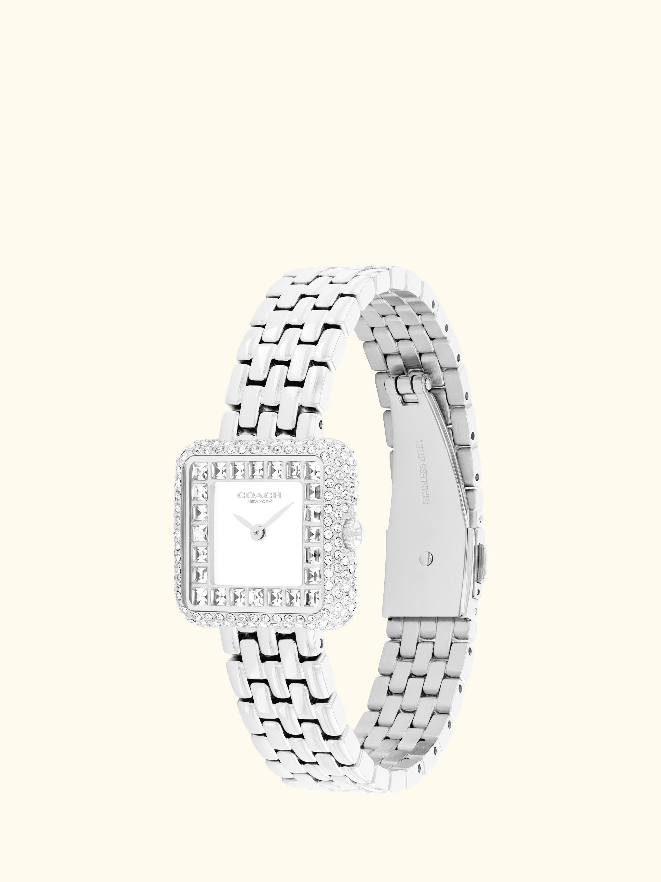 14504558 Pave Crystal Bracelet Strap Watch
