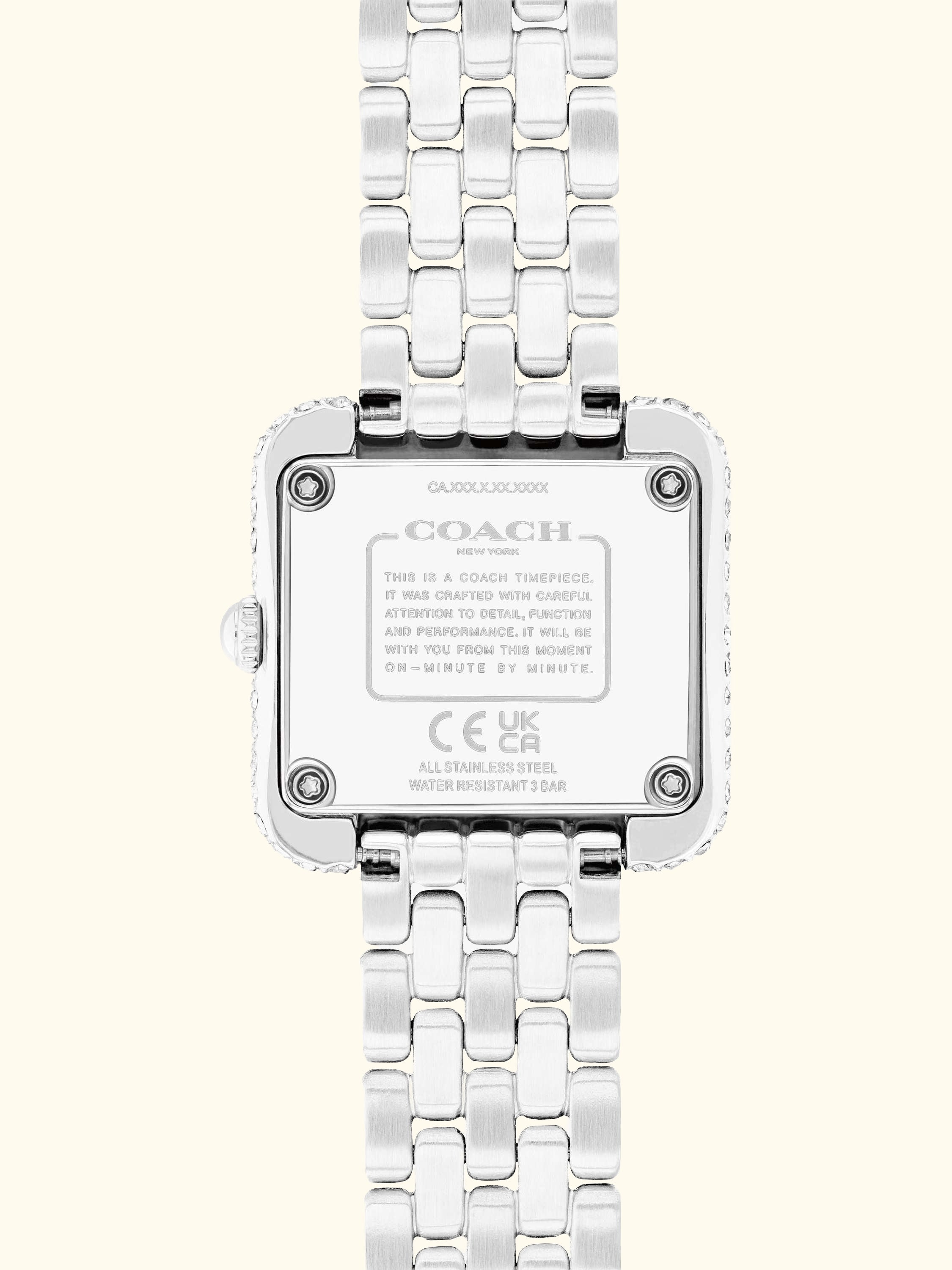 14504558 Pave Crystal Bracelet Strap Watch